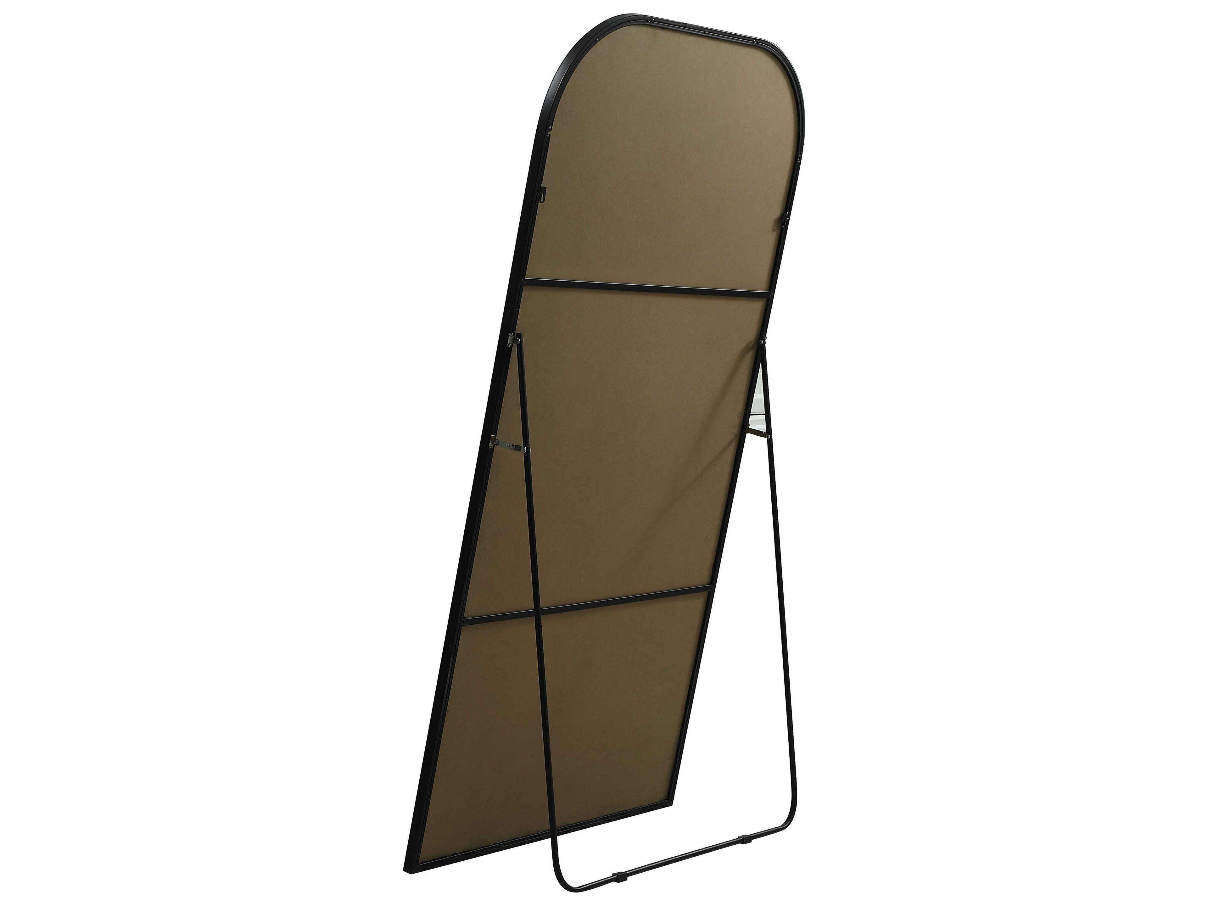 Elegant Lighting Blaire Black Arch Floor Mirror