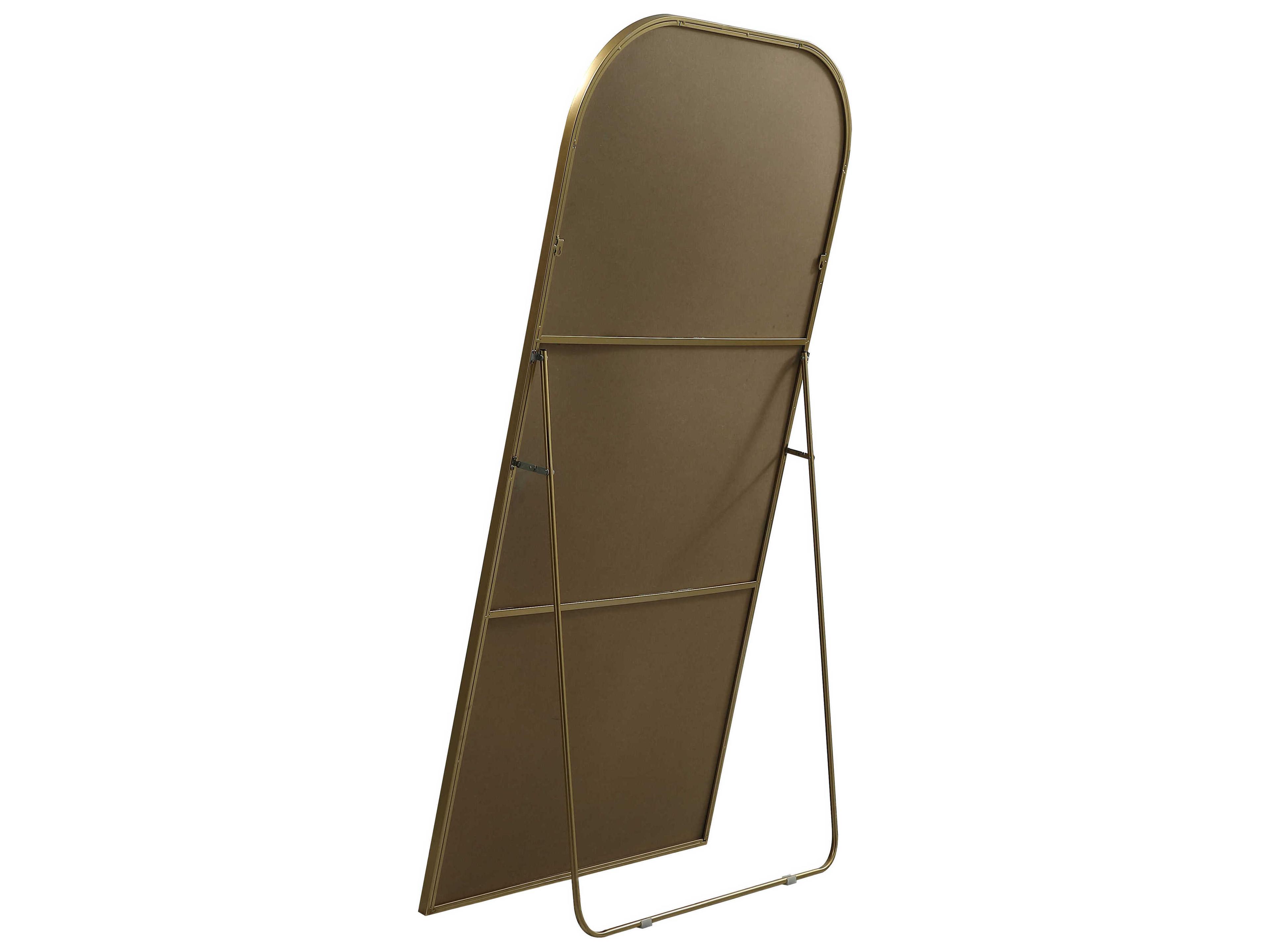 Elegant Lighting Blaire Brass Arch Floor Mirror