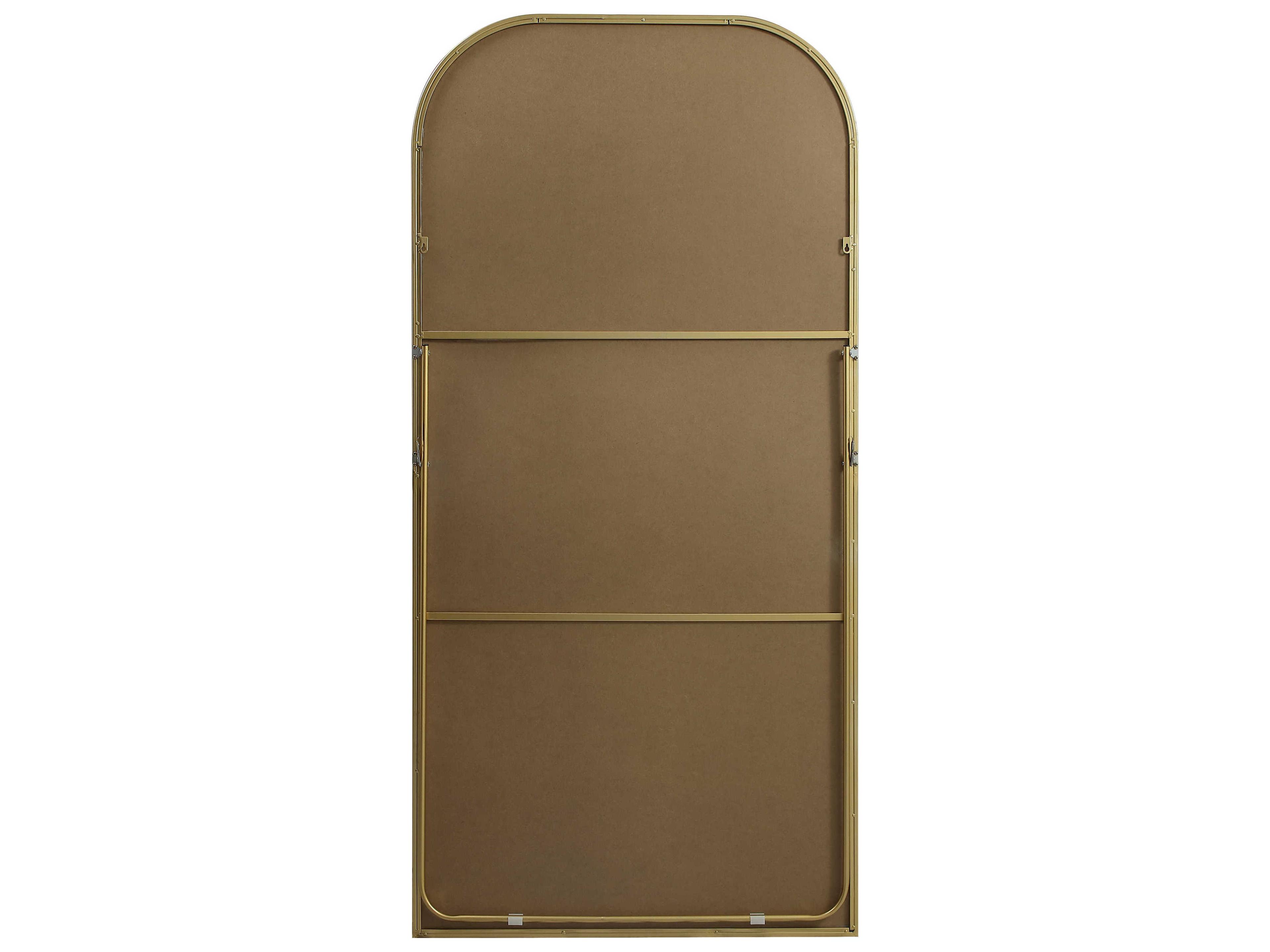 Elegant Lighting Blaire Brass Arch Floor Mirror