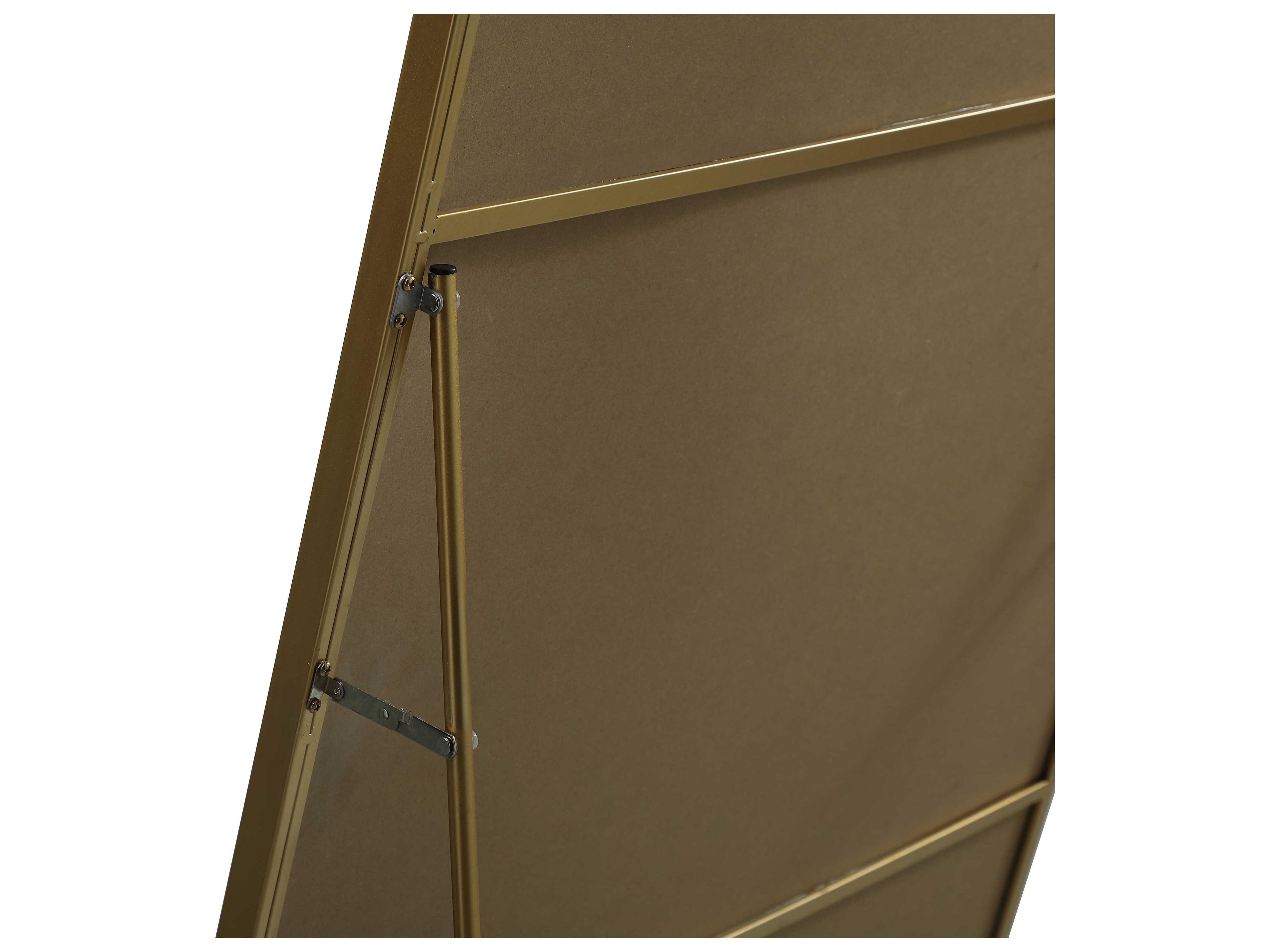 Elegant Lighting Blaire Brass Arch Floor Mirror