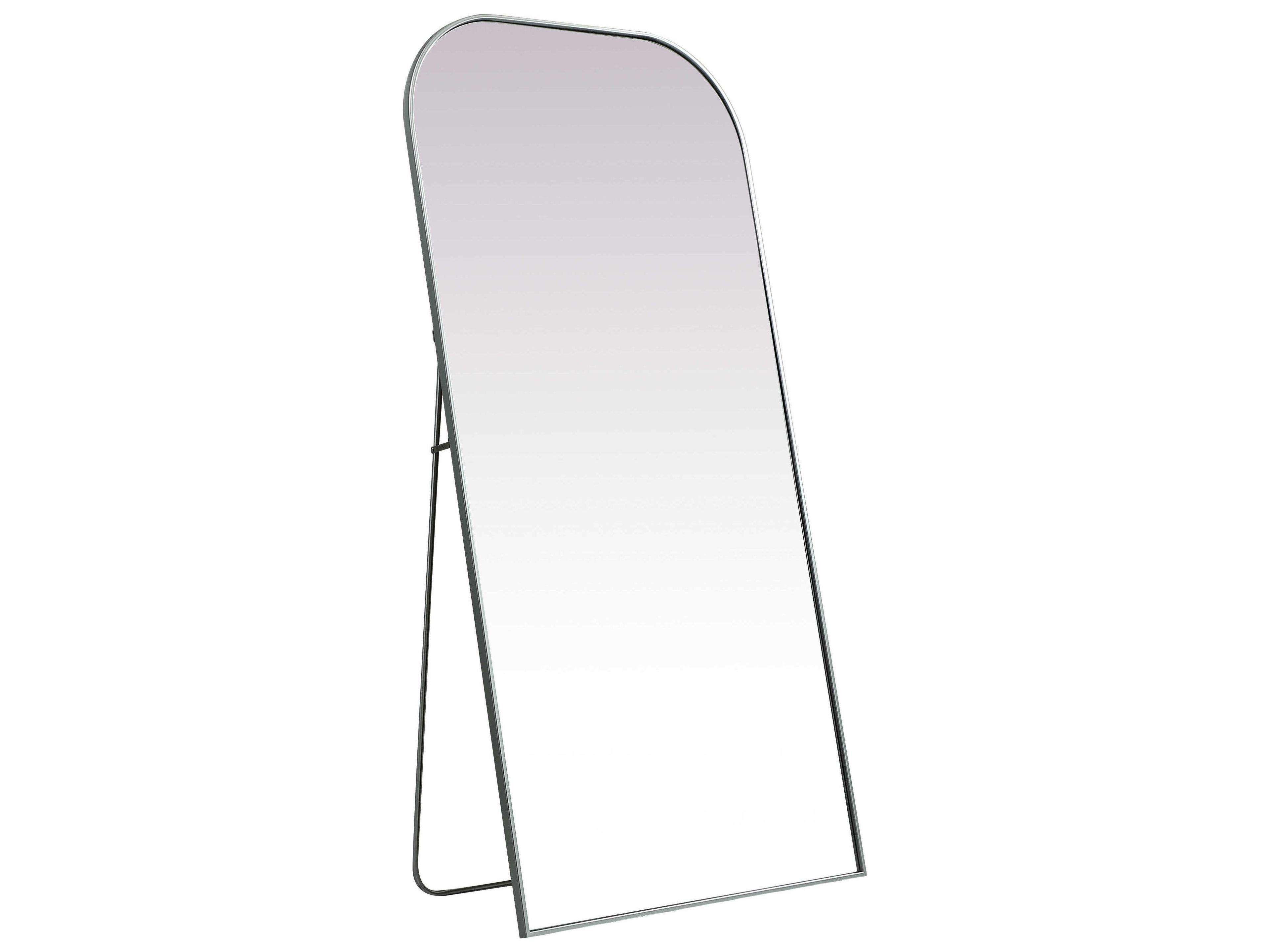 Elegant Lighting Blaire Silver Arch Floor Mirror