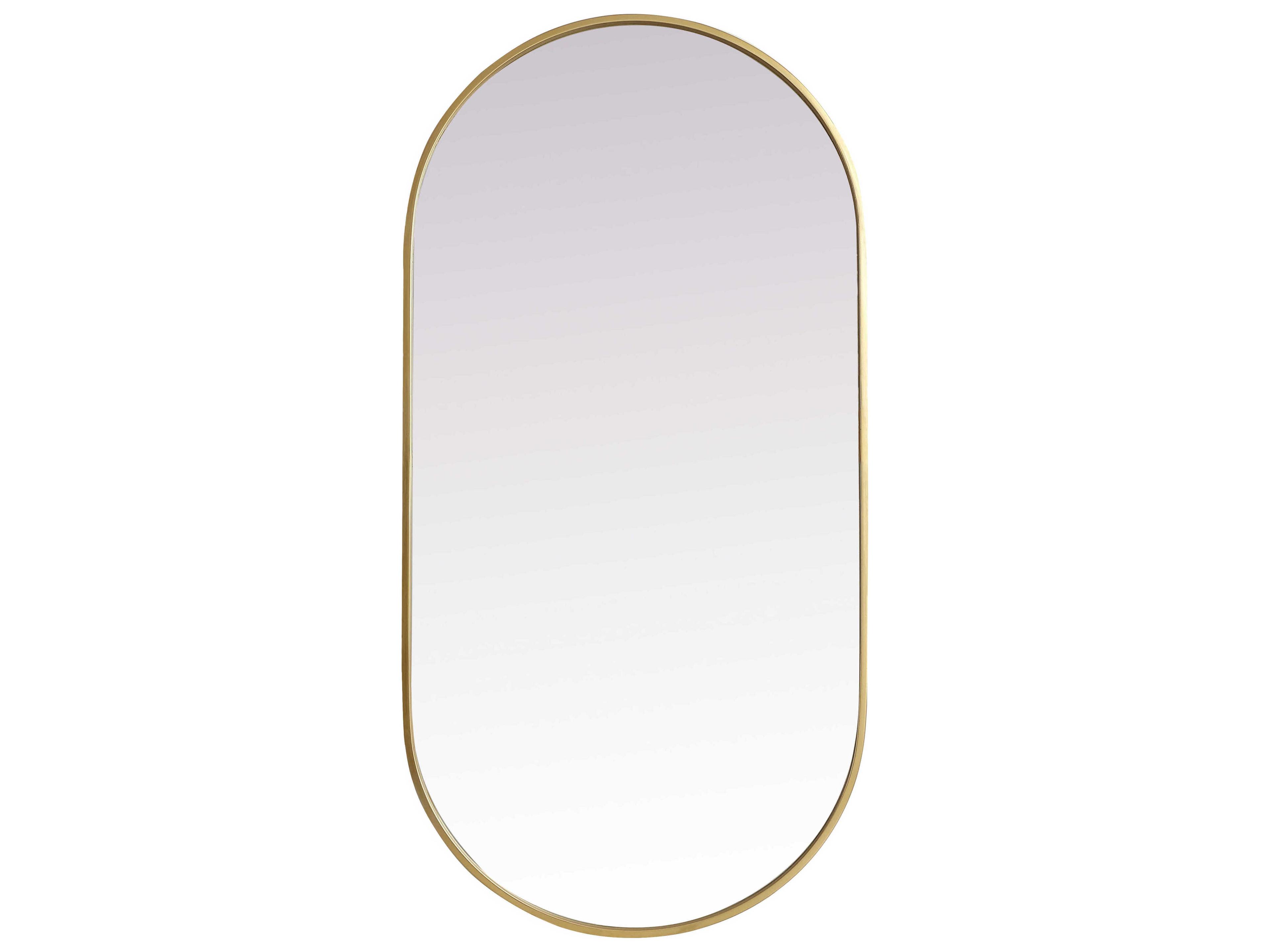Elegant Lighting Asha Oval Wall Mirror
