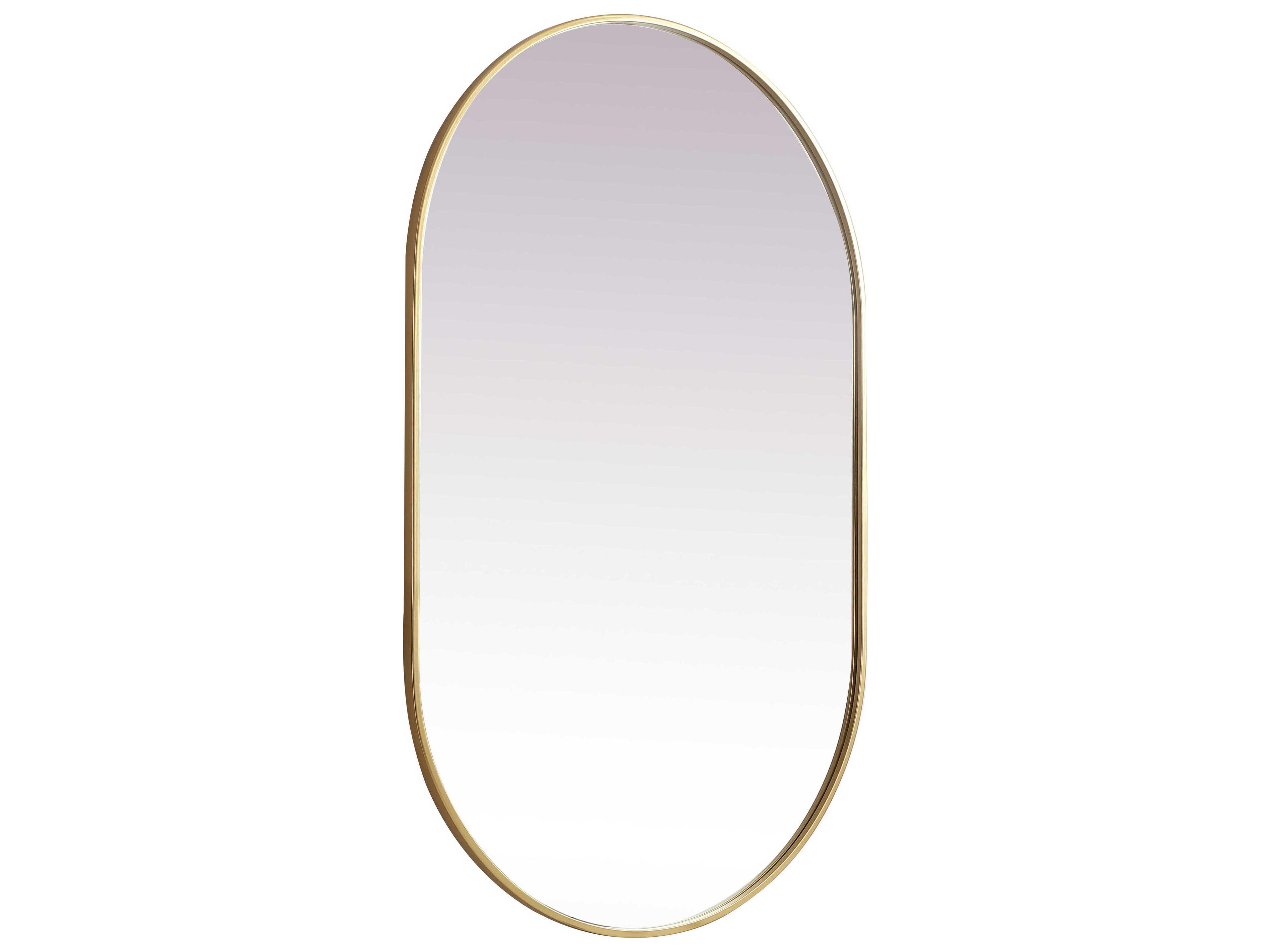 Elegant Lighting Asha Oval Wall Mirror