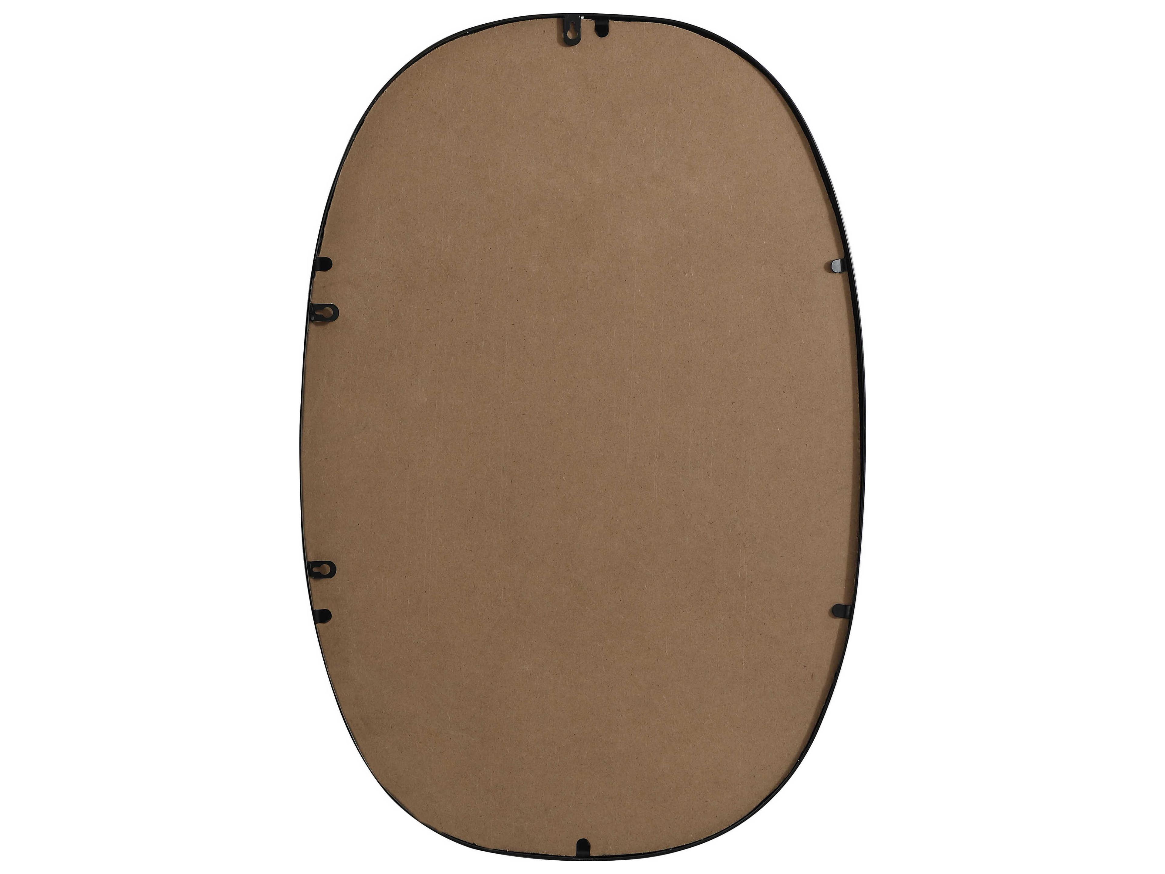 Elegant Lighting Brynn Black Oval Wall Mirror