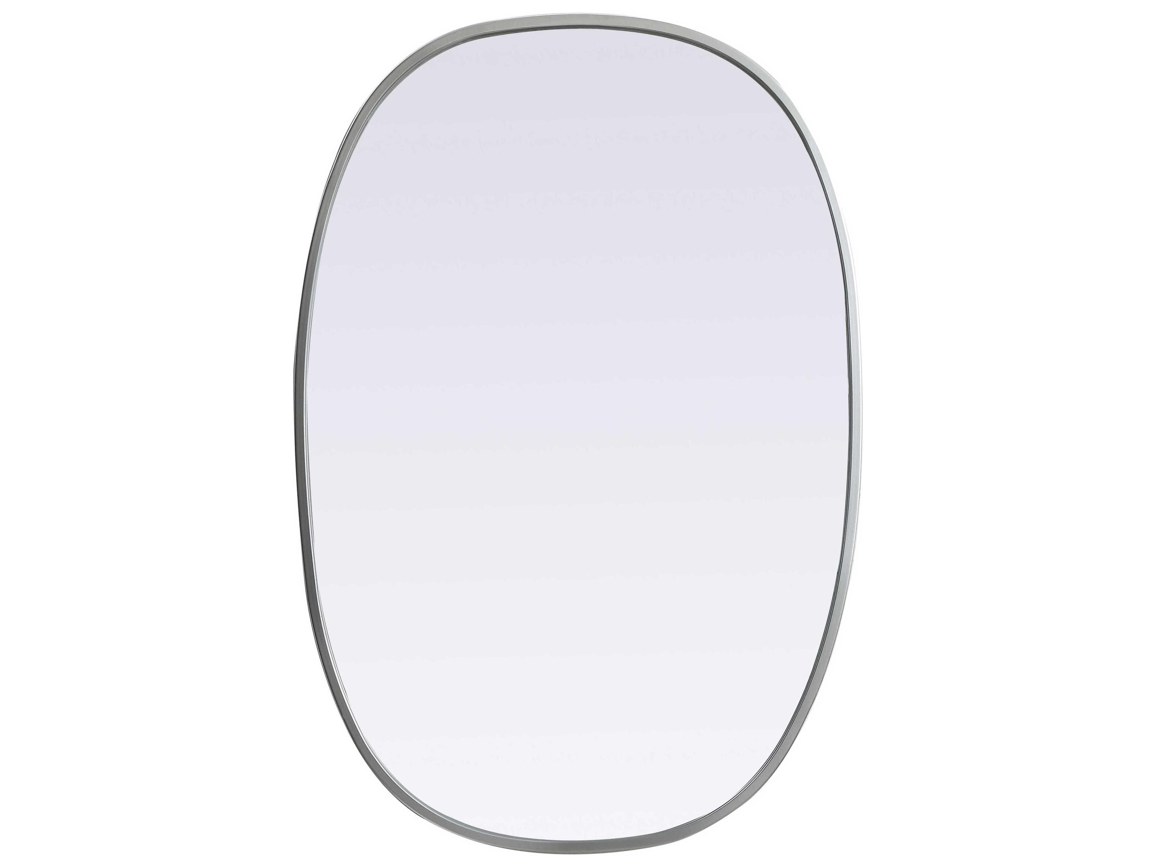 Elegant Lighting Brynn Silver Oval Wall Mirror