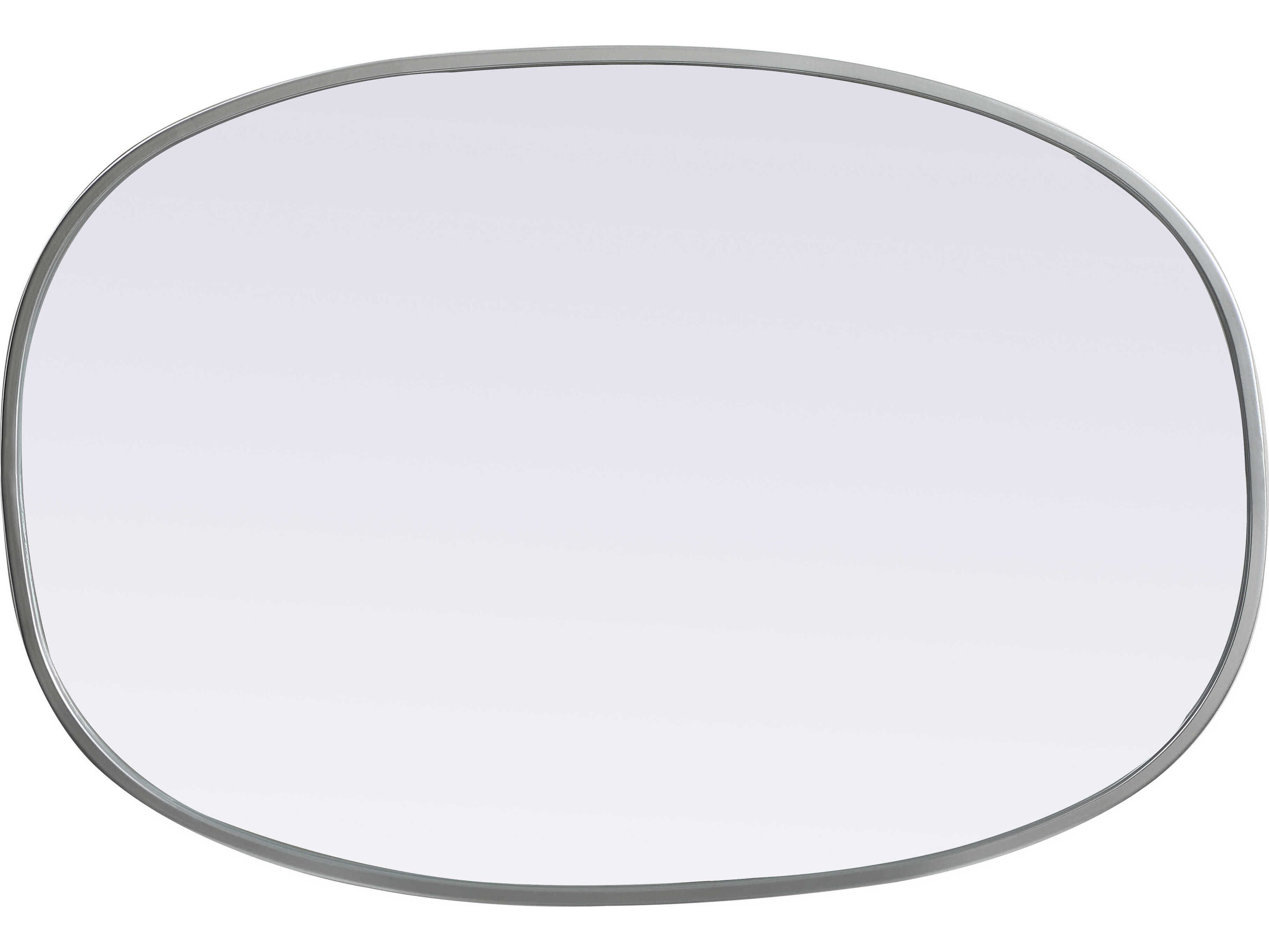 Elegant Lighting Brynn Silver Oval Wall Mirror