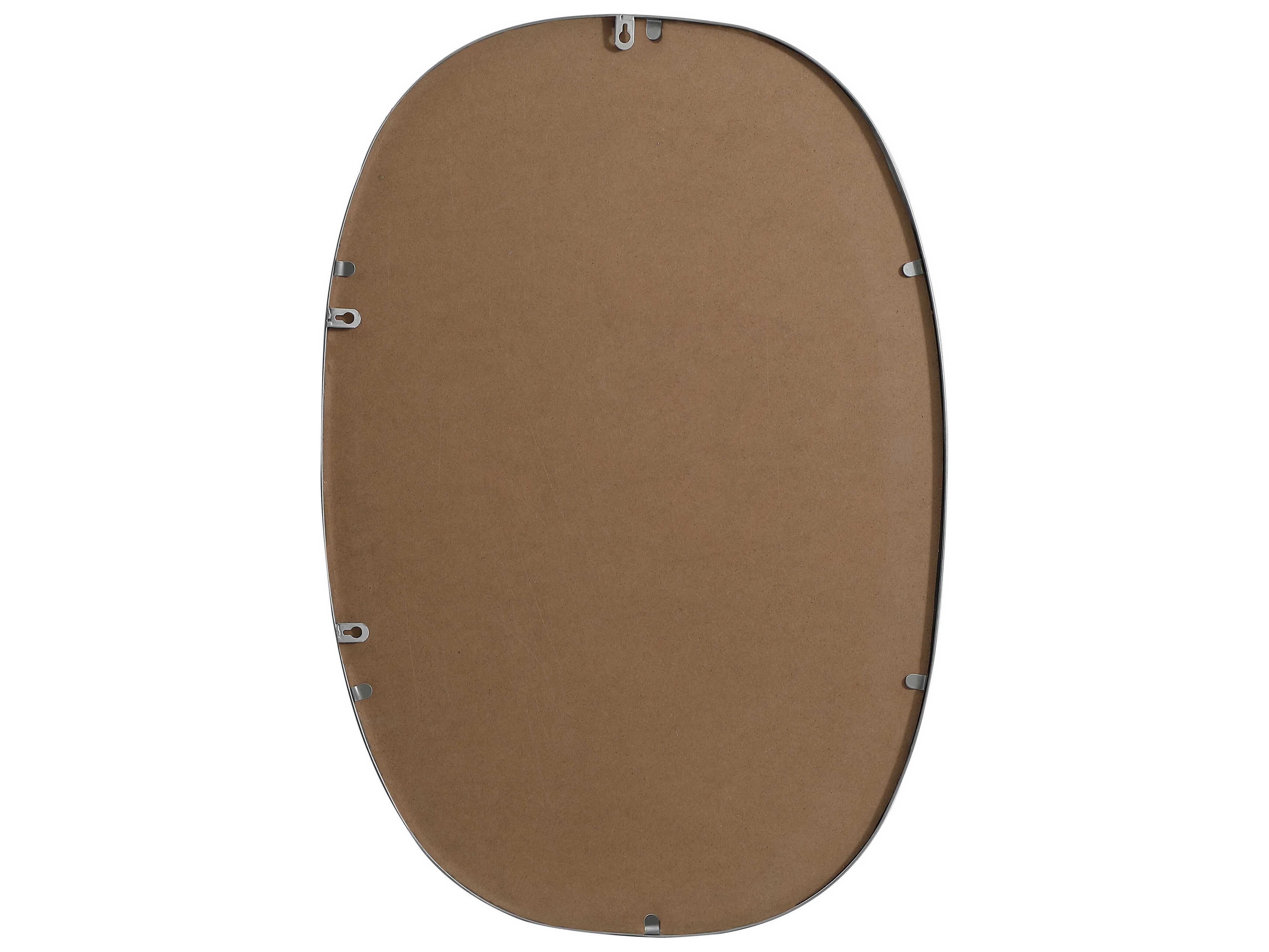 Elegant Lighting Brynn Silver Oval Wall Mirror