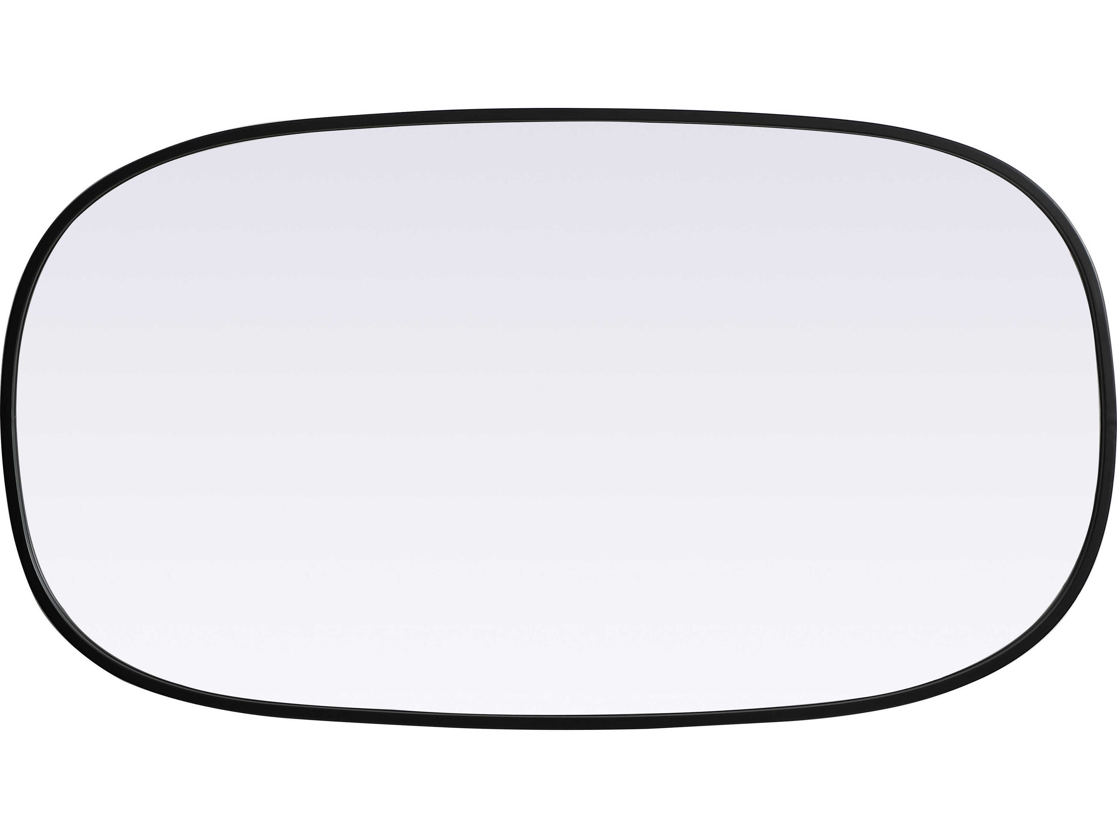 Elegant Lighting Brynn Black Oval Wall Mirror