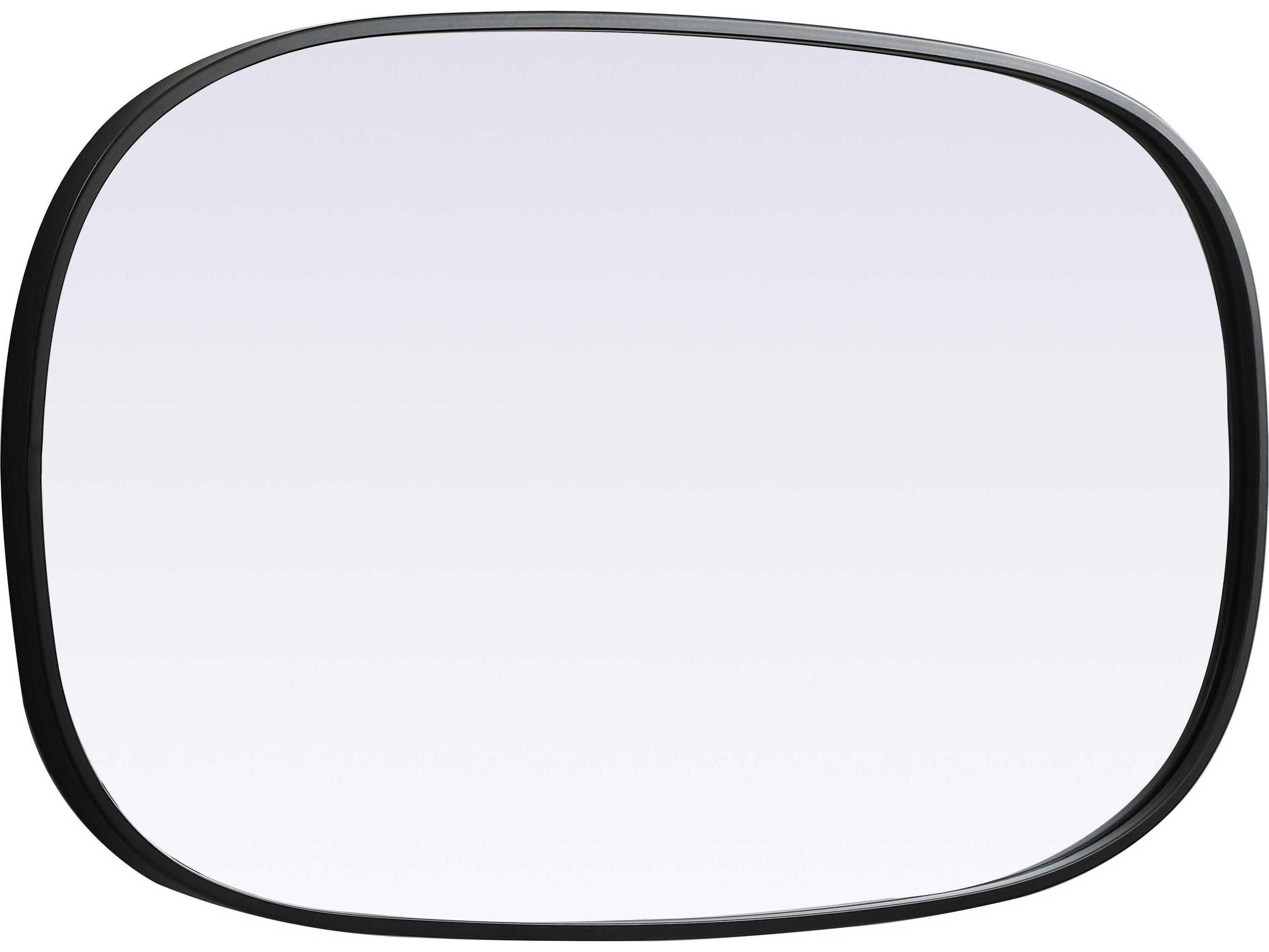 Elegant Lighting Brynn Black Oval Wall Mirror