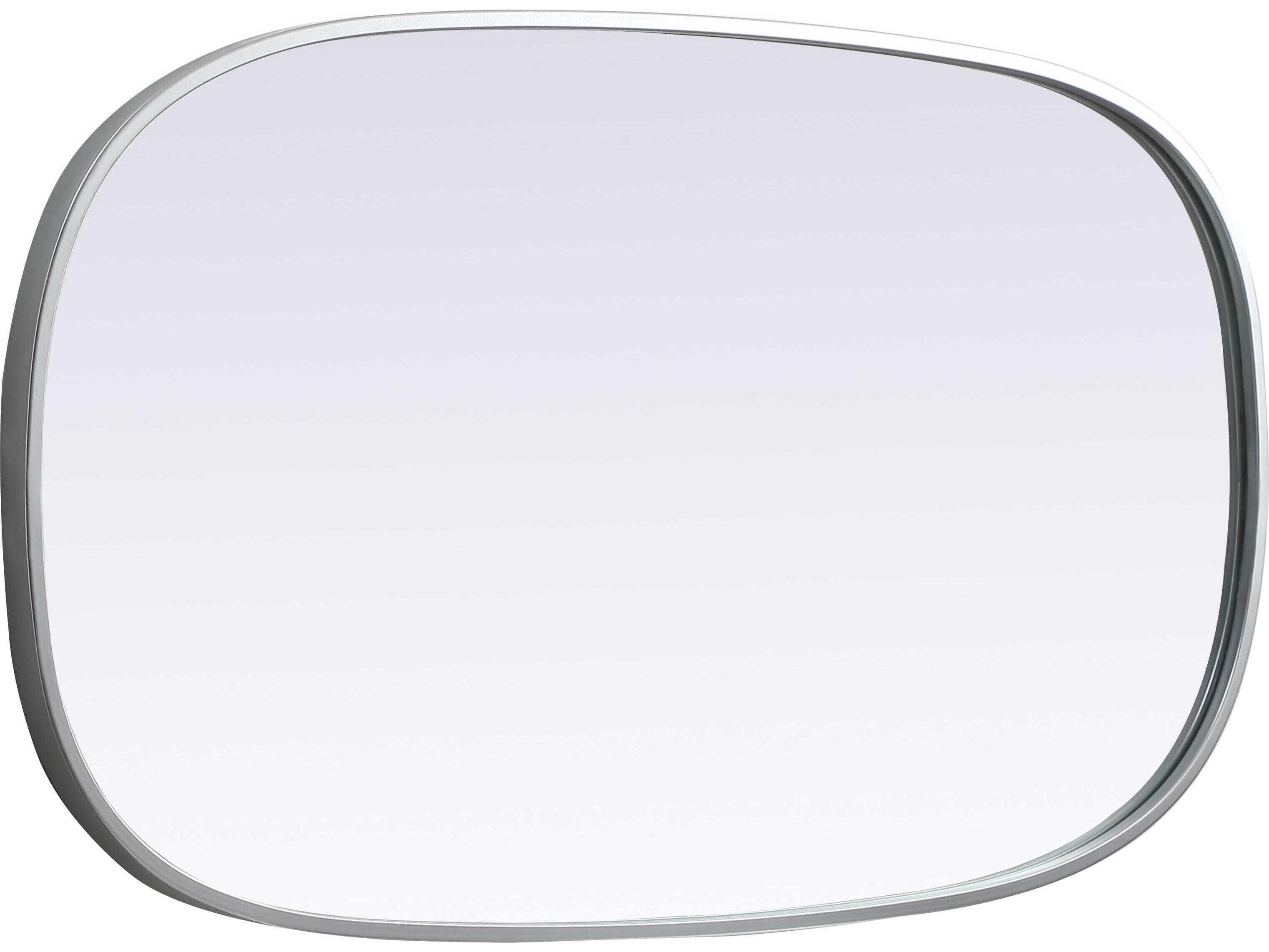 Elegant Lighting Brynn Silver Oval Wall Mirror