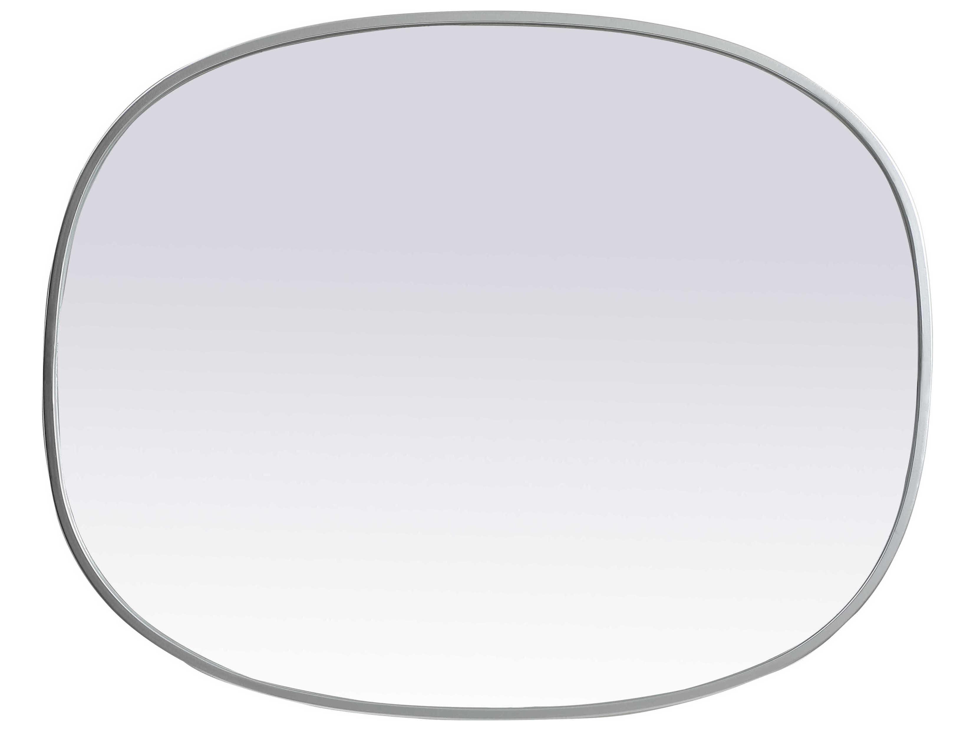 Elegant Lighting Brynn Silver Oval Wall Mirror
