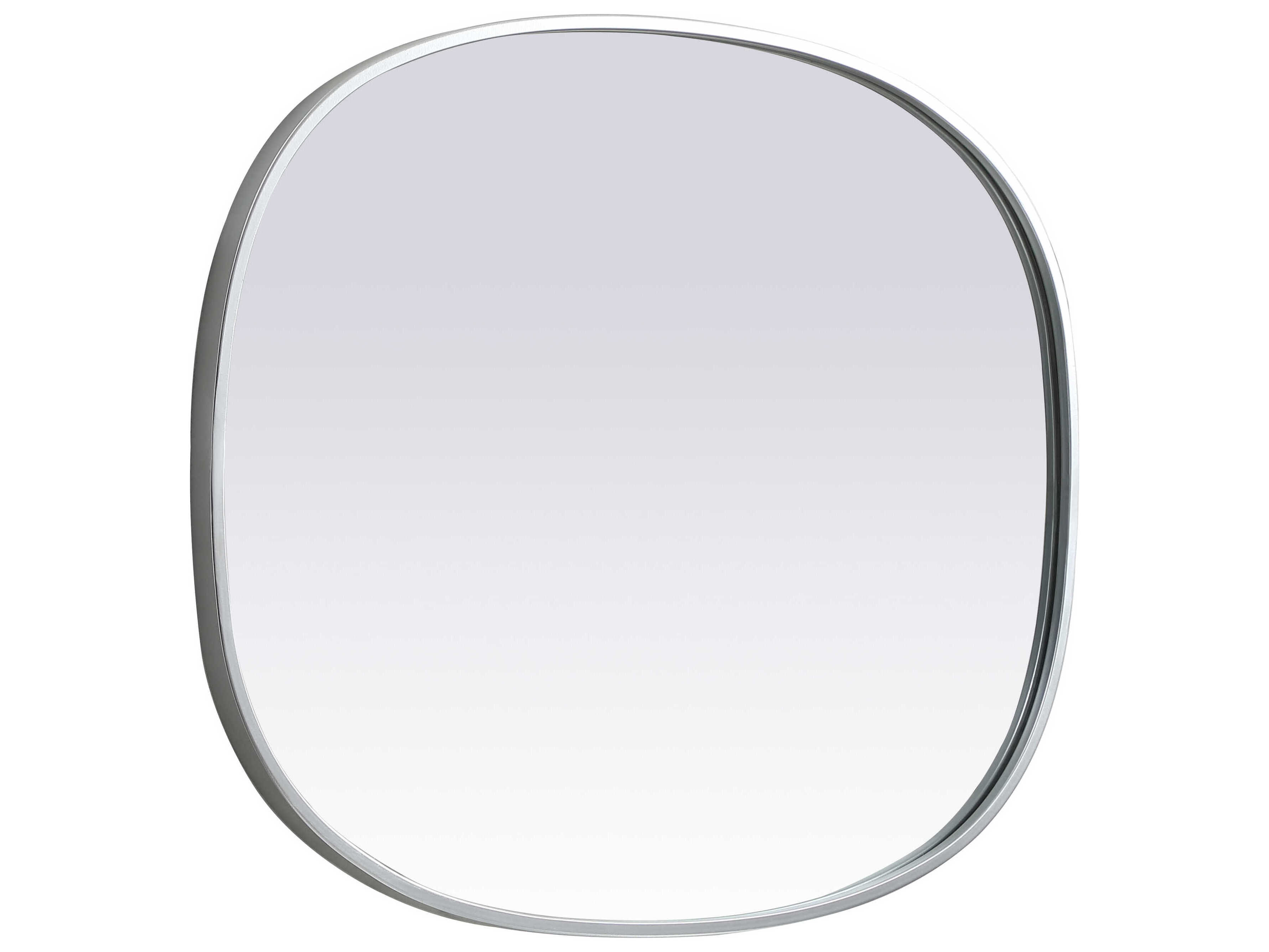 Elegant Lighting Brynn Silver Oval Wall Mirror