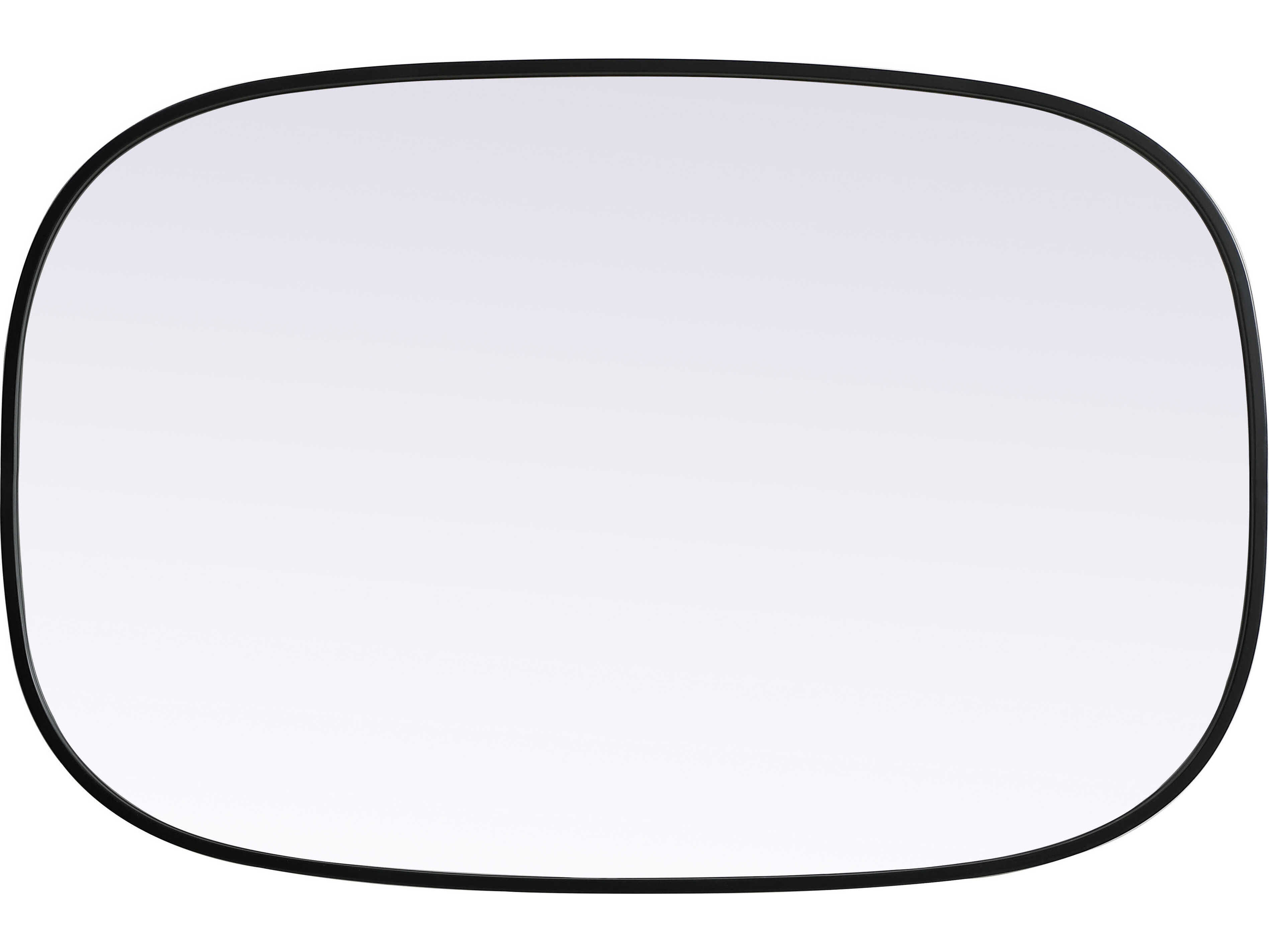 Elegant Lighting Brynn Black Oval Wall Mirror