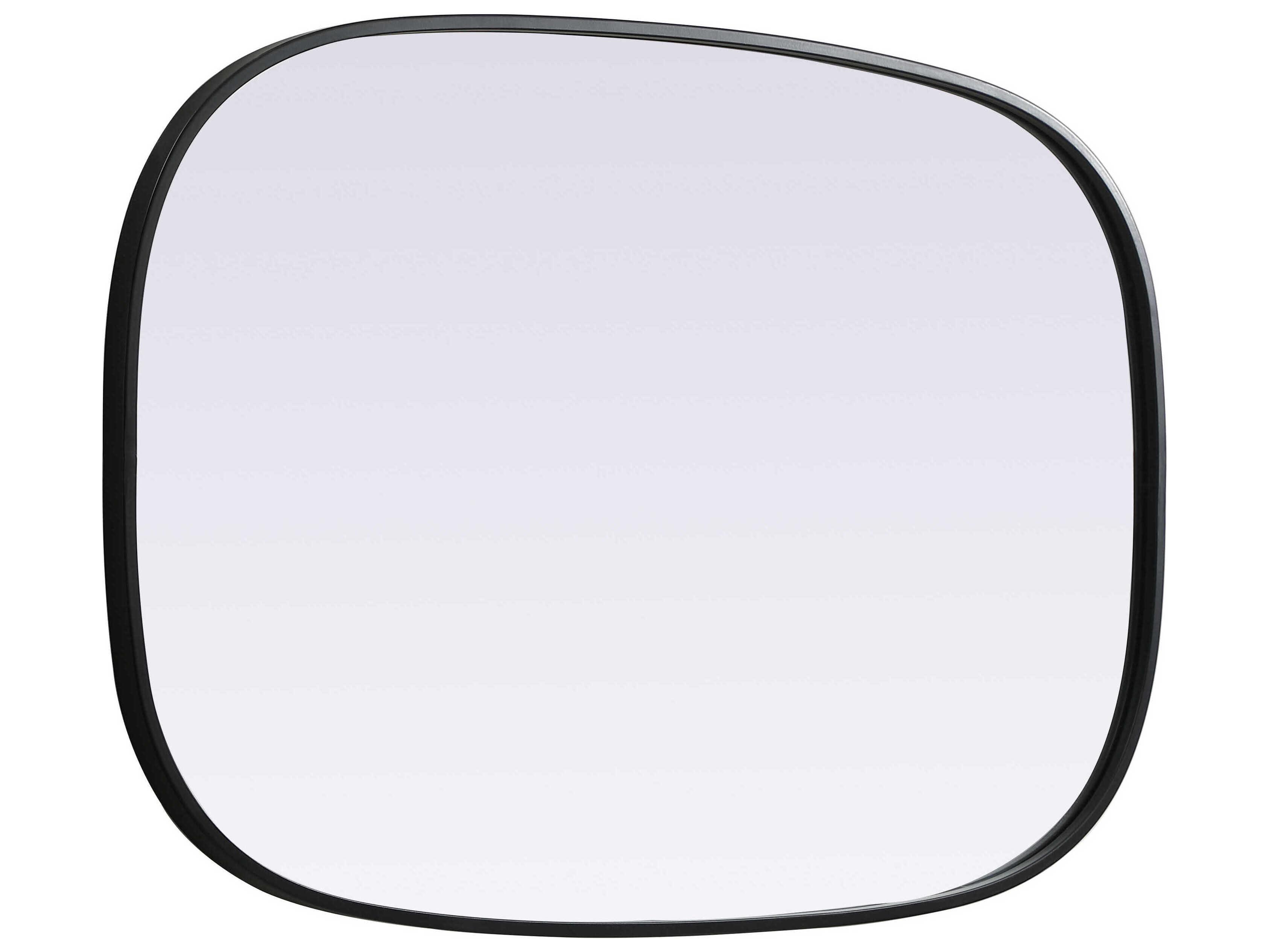 Elegant Lighting Brynn Black Oval Wall Mirror