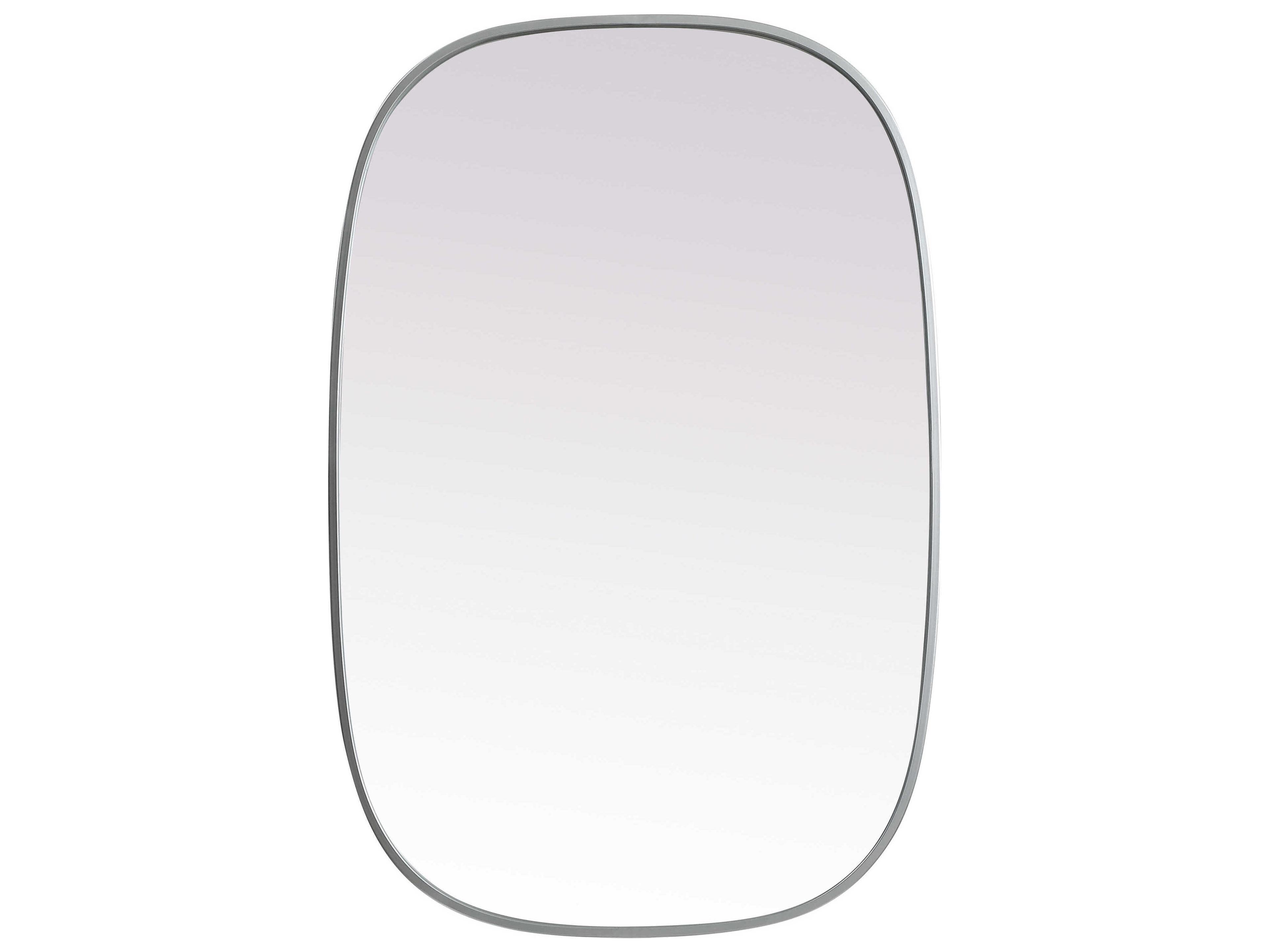 Elegant Lighting Brynn Silver Oval Wall Mirror