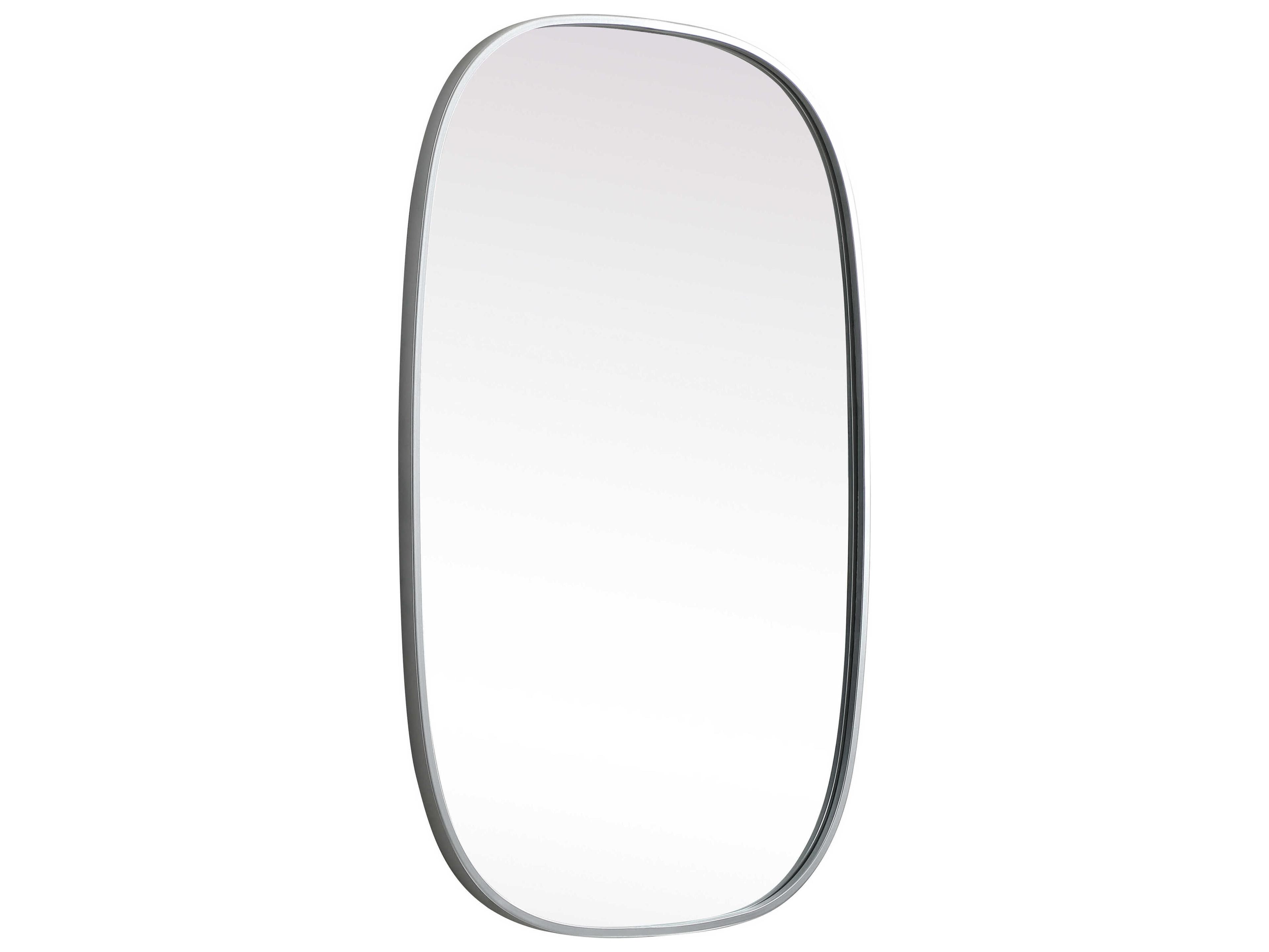 Elegant Lighting Brynn Silver Oval Wall Mirror