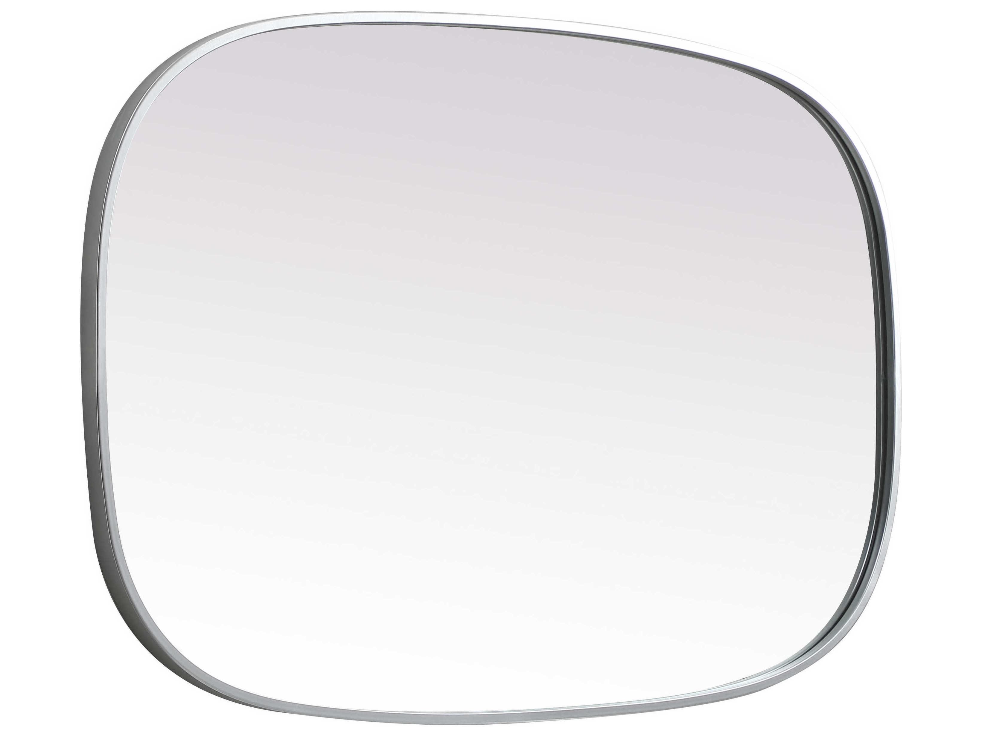 Elegant Lighting Brynn Silver Oval Wall Mirror