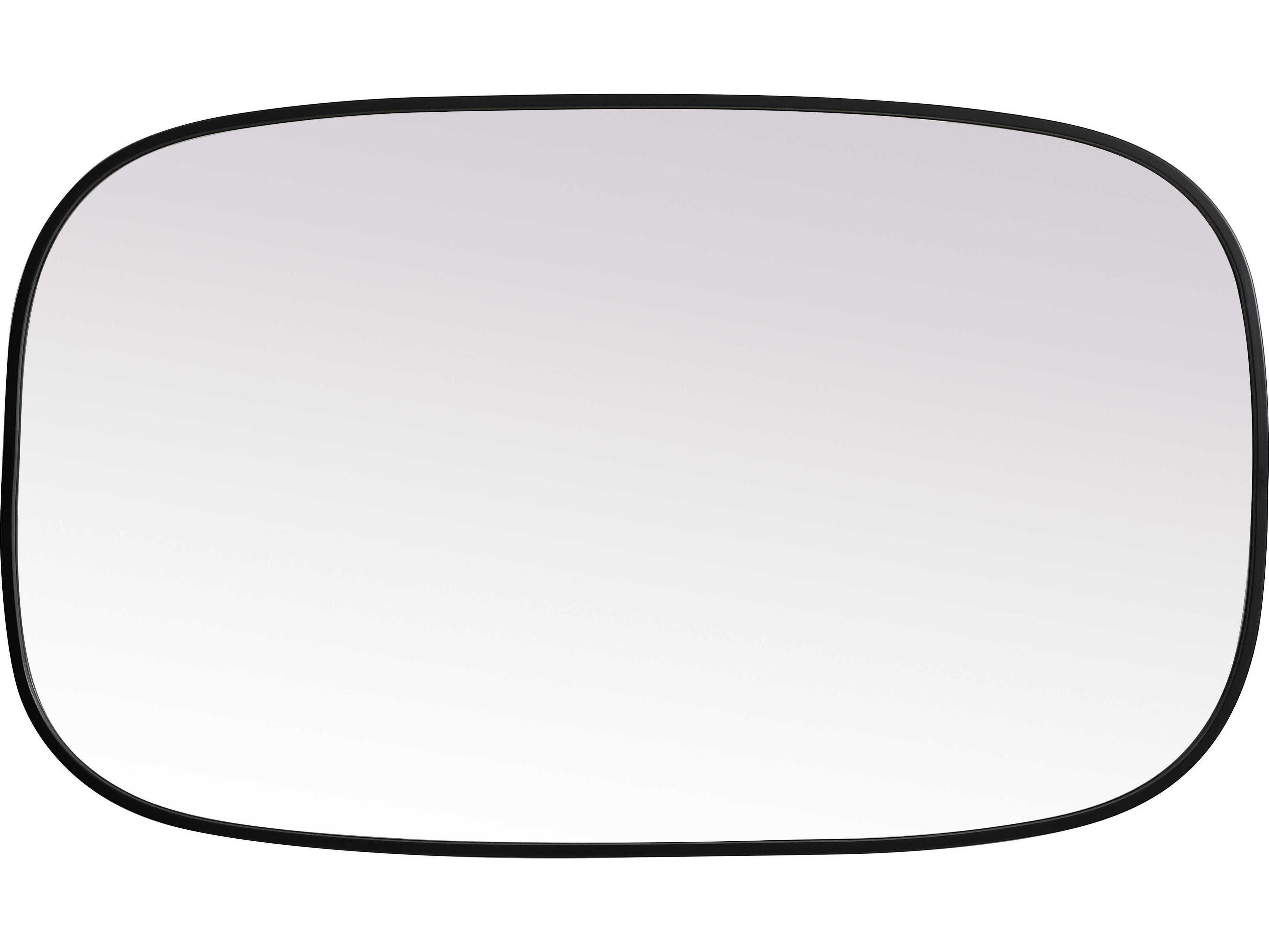 Elegant Lighting Brynn Black Oval Wall Mirror