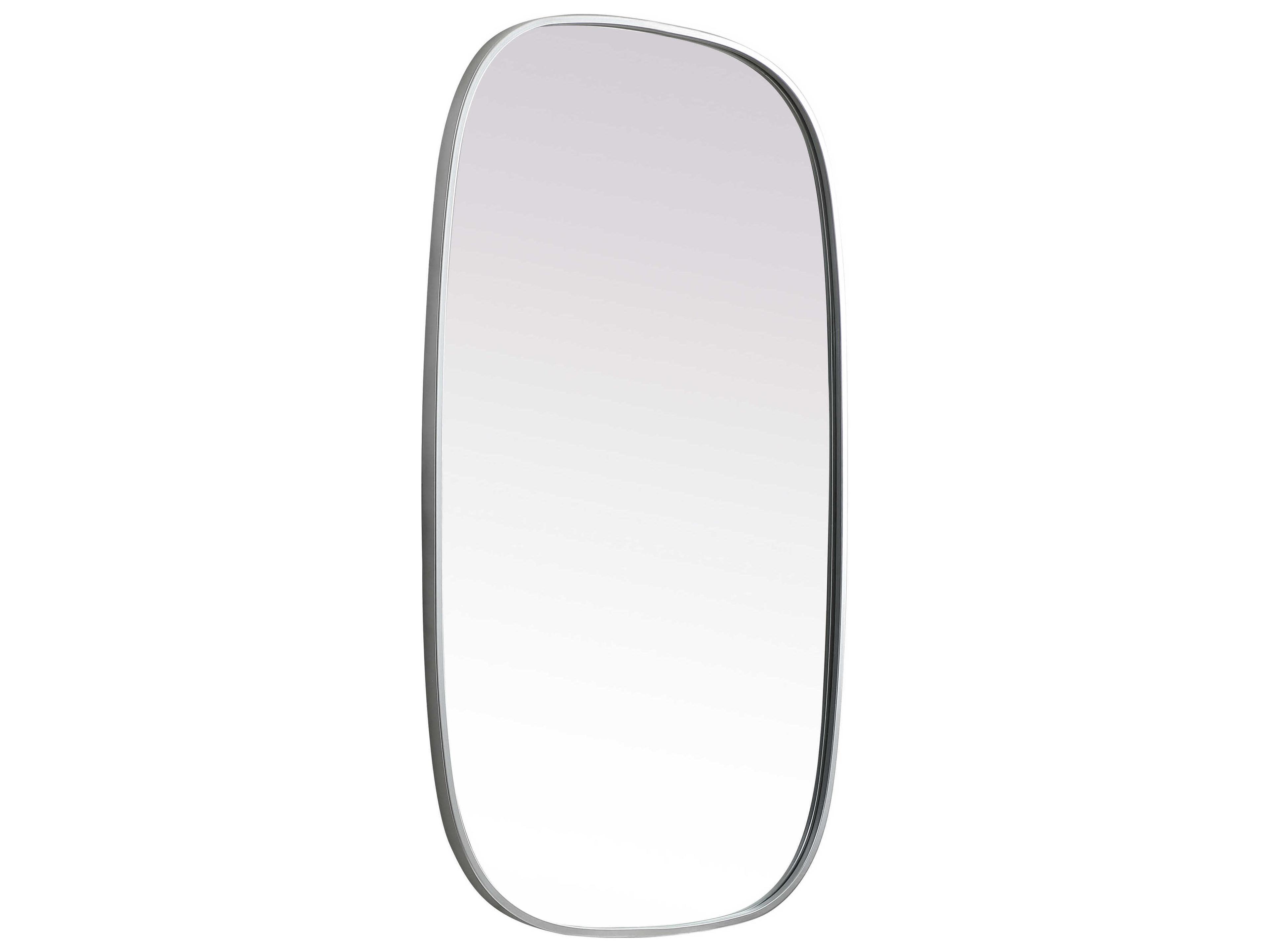Elegant Lighting Brynn Silver Oval Wall Mirror