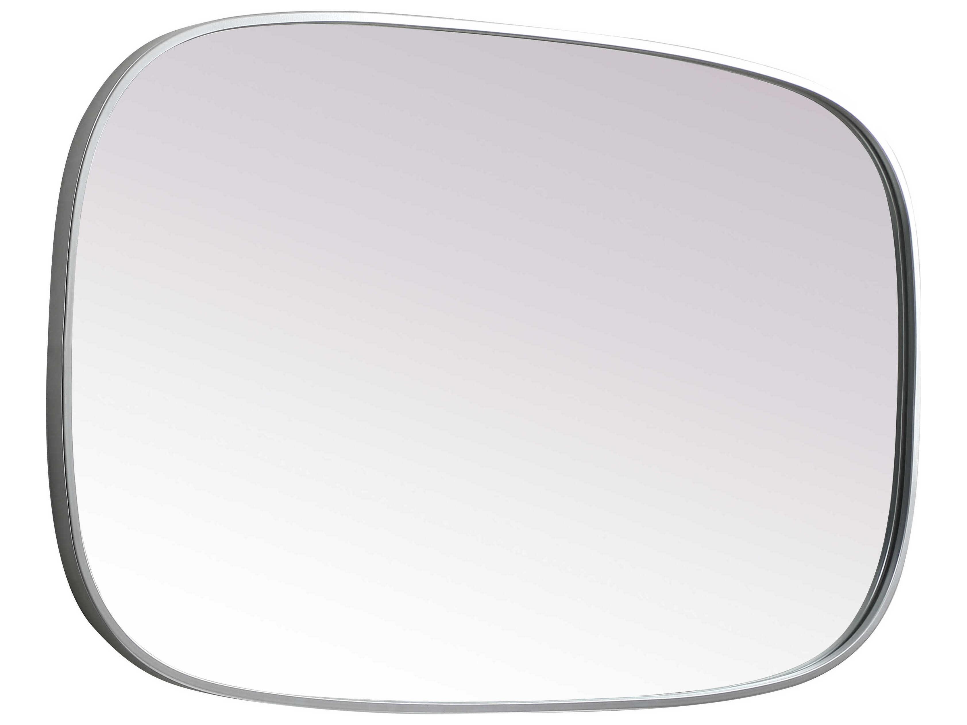 Elegant Lighting Brynn Silver Oval Wall Mirror