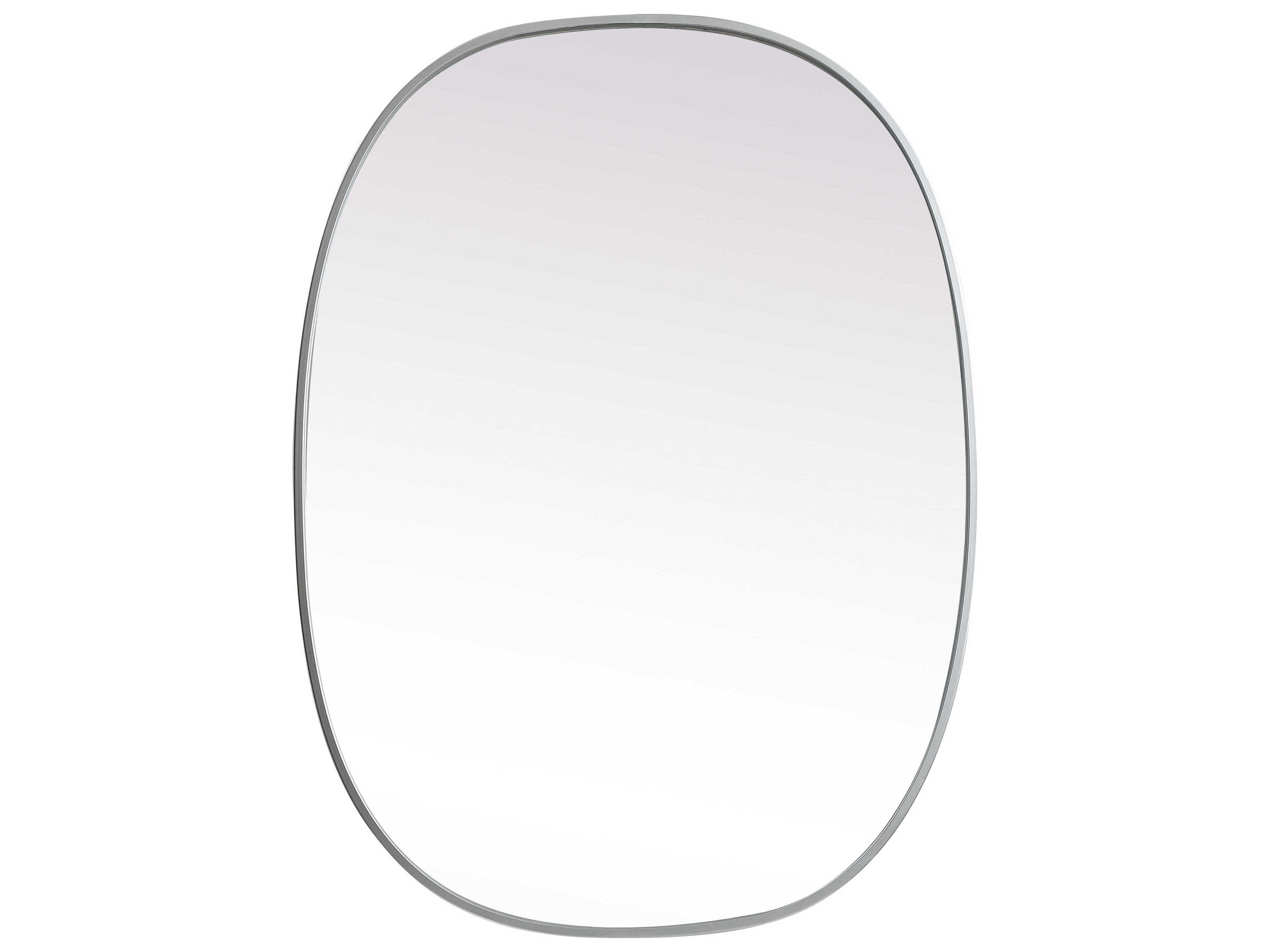 Elegant Lighting Brynn Silver Oval Wall Mirror