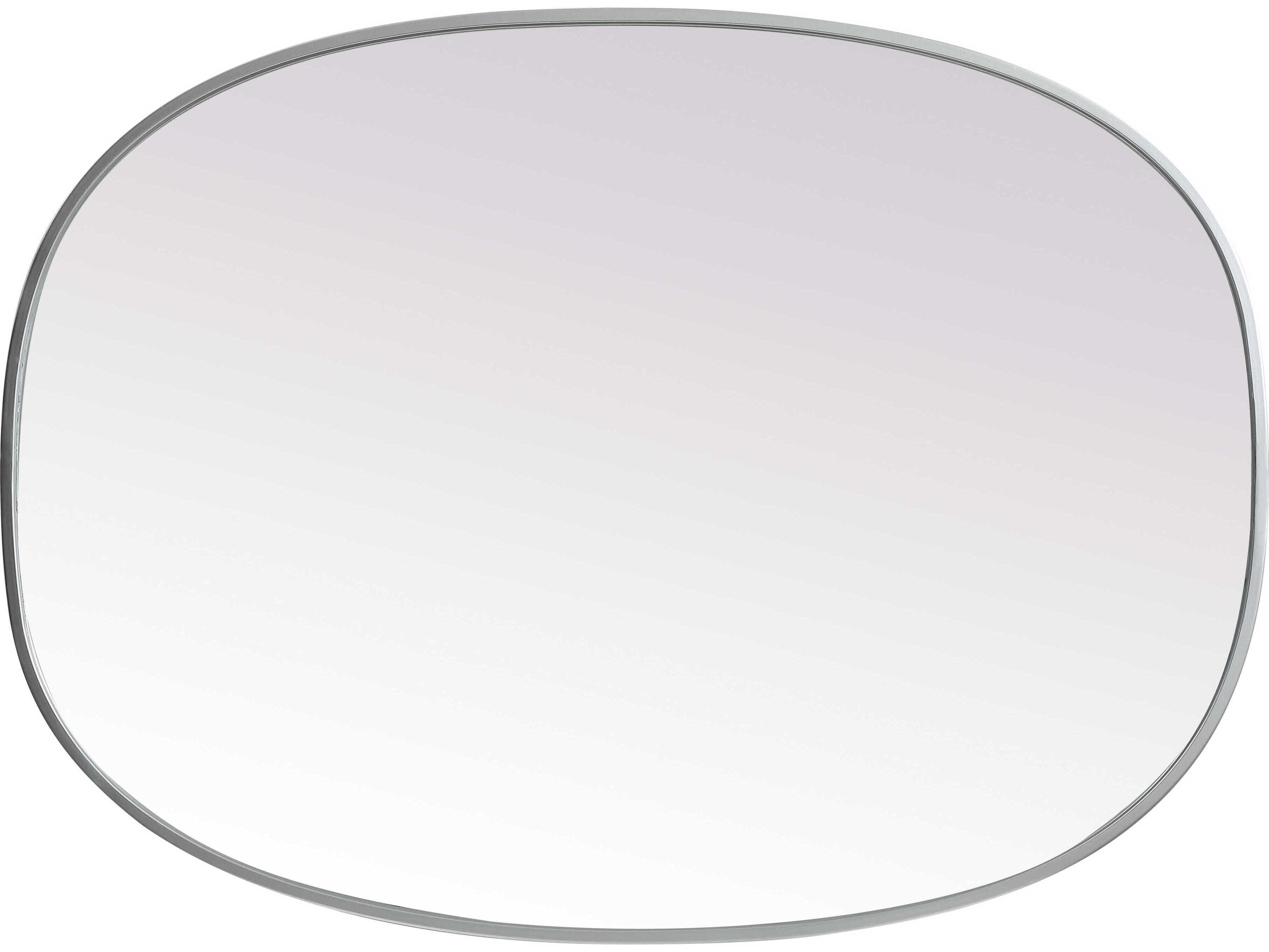 Elegant Lighting Brynn Silver Oval Wall Mirror