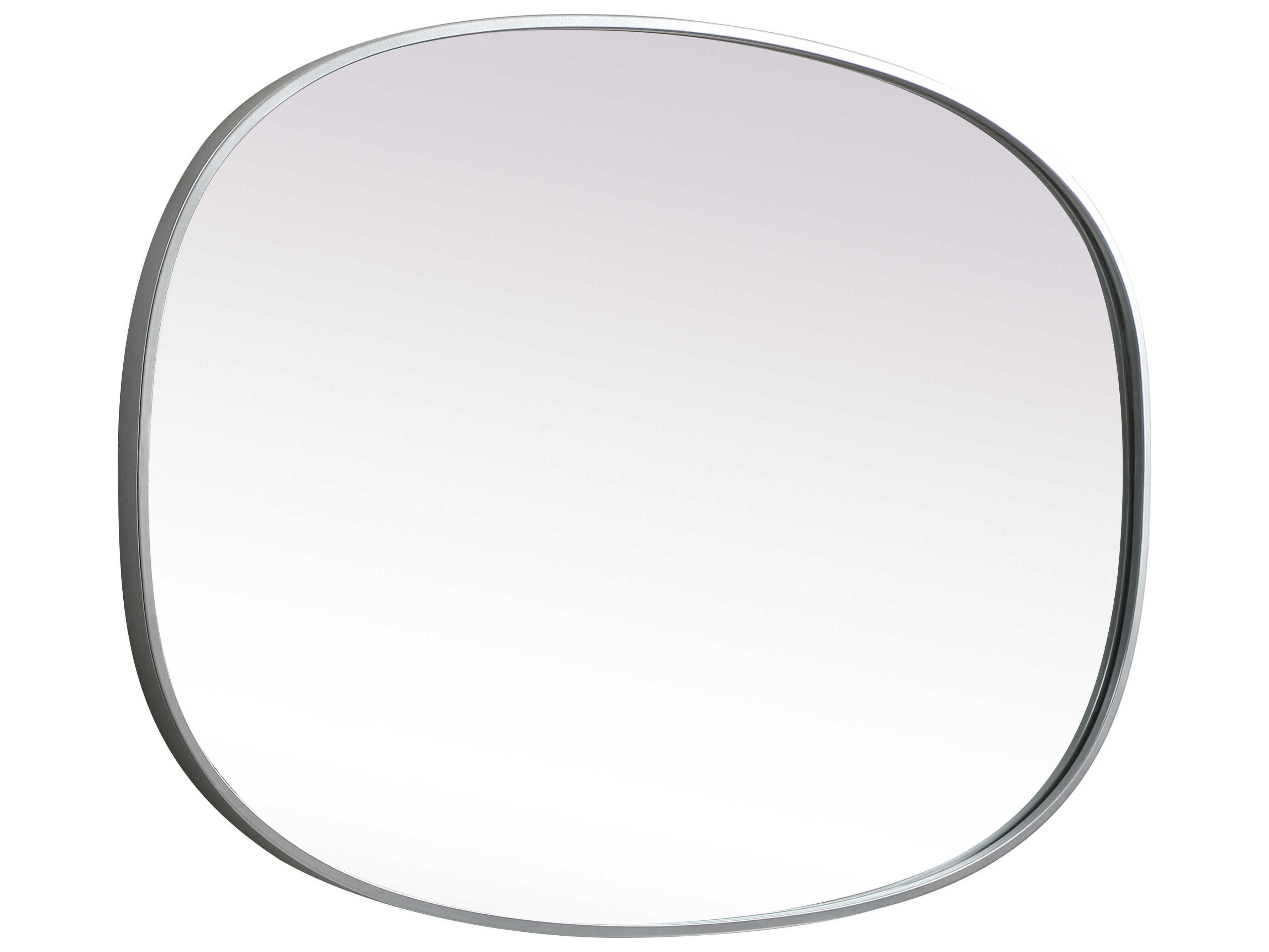 Elegant Lighting Brynn Silver Oval Wall Mirror