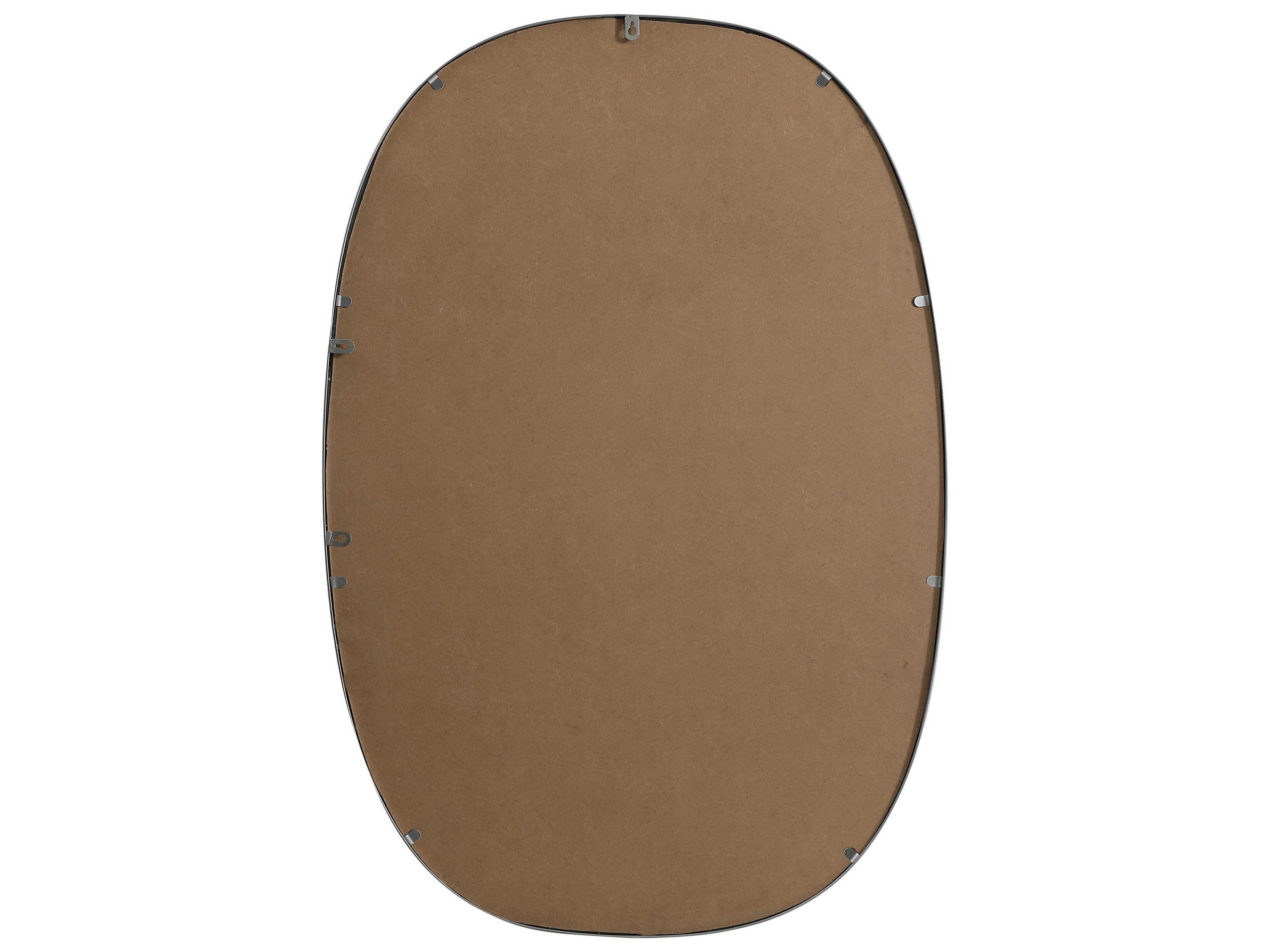 Elegant Lighting Brynn Silver Oval Wall Mirror