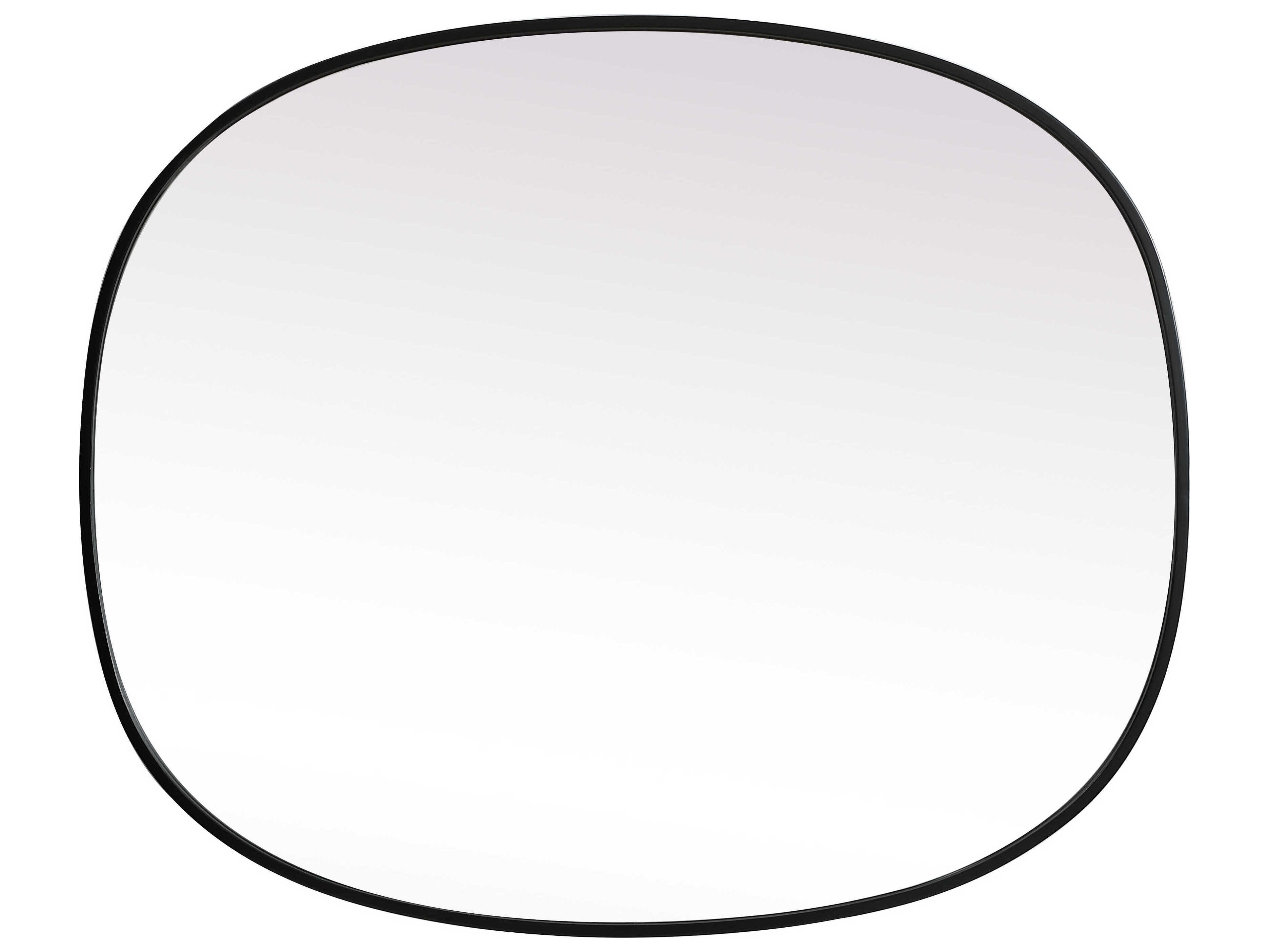 Elegant Lighting Brynn Black Oval Wall Mirror