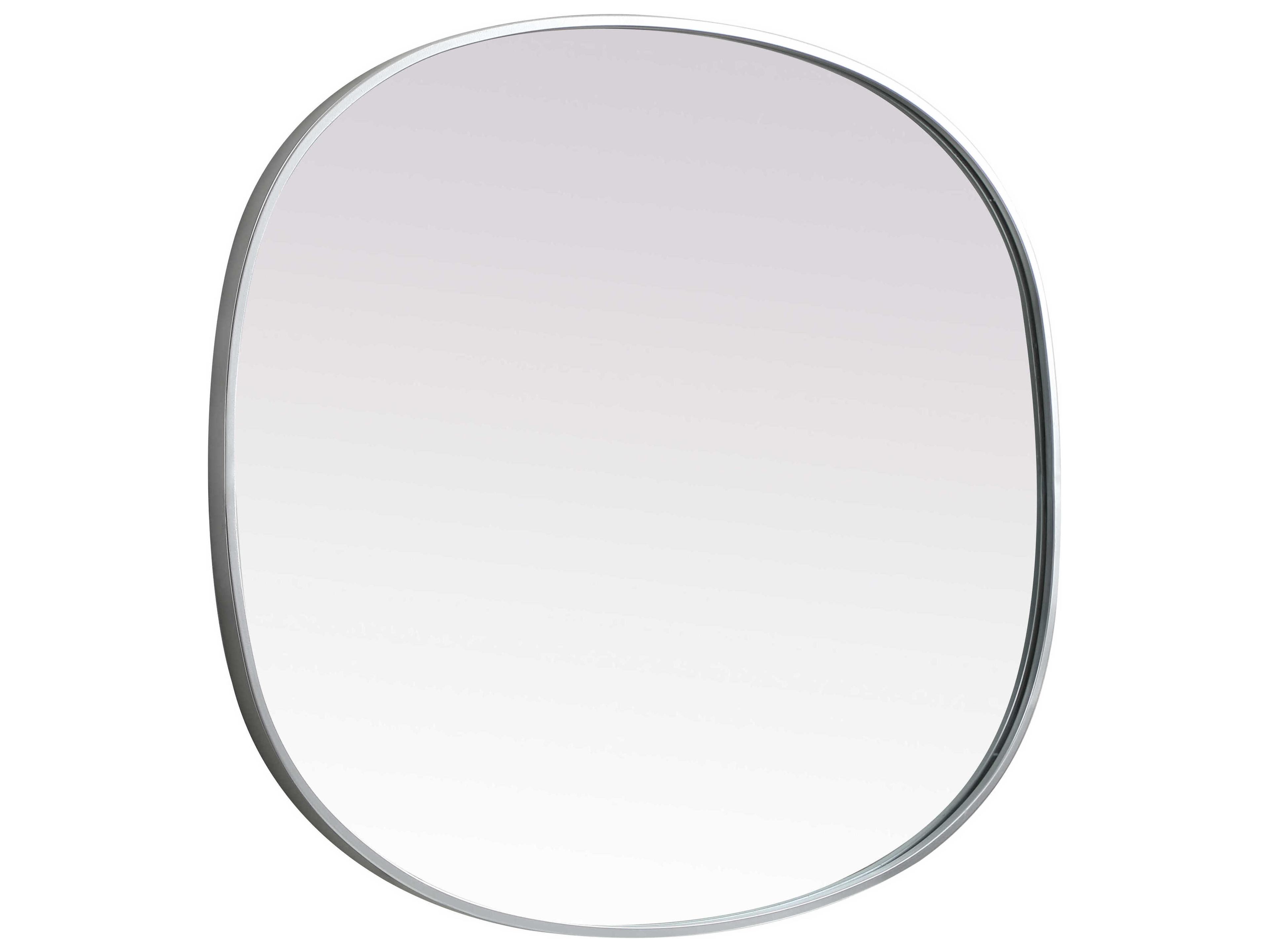 Elegant Lighting Brynn Silver Oval Wall Mirror