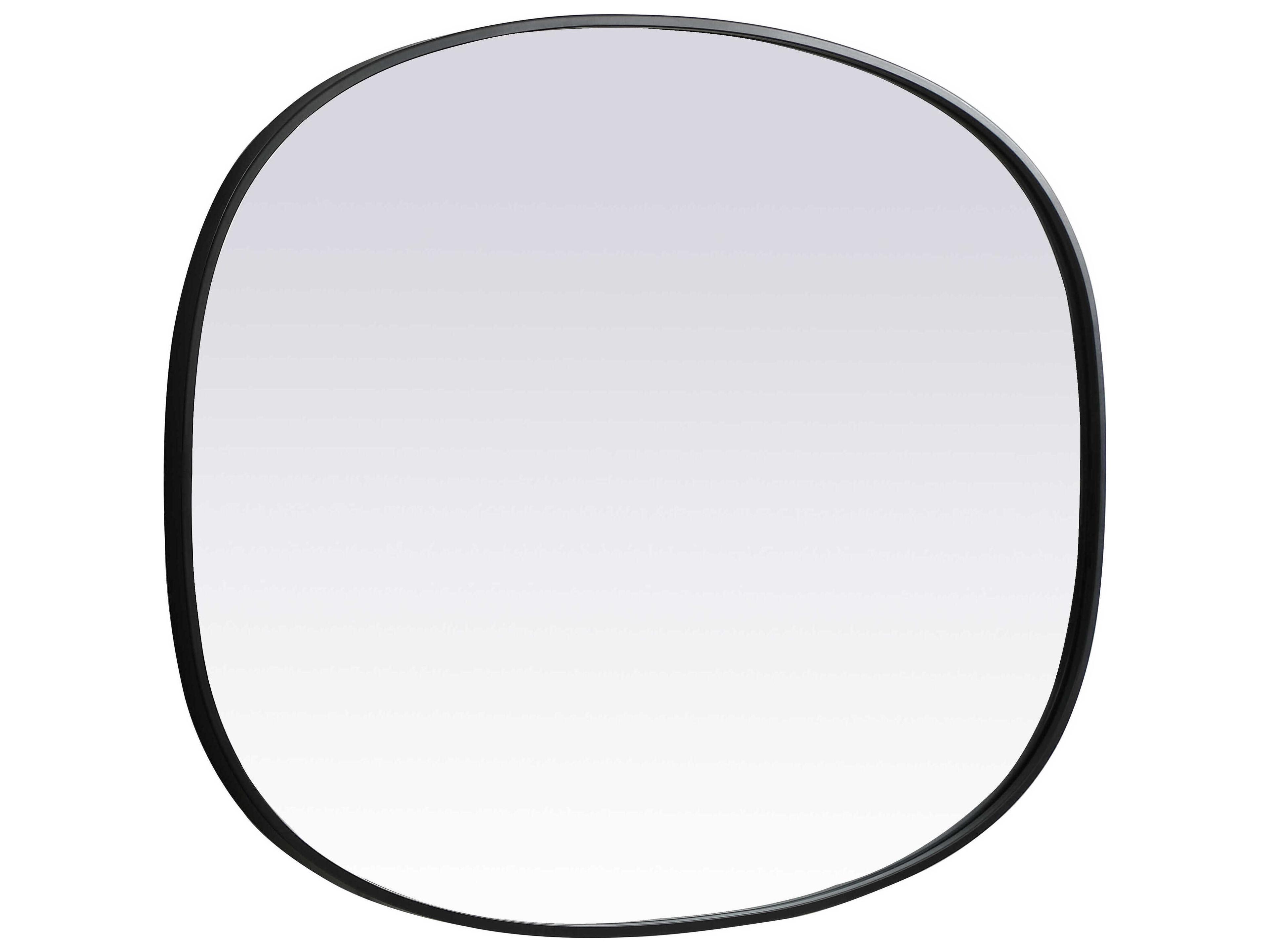 Elegant Lighting Brynn Black Oval Wall Mirror
