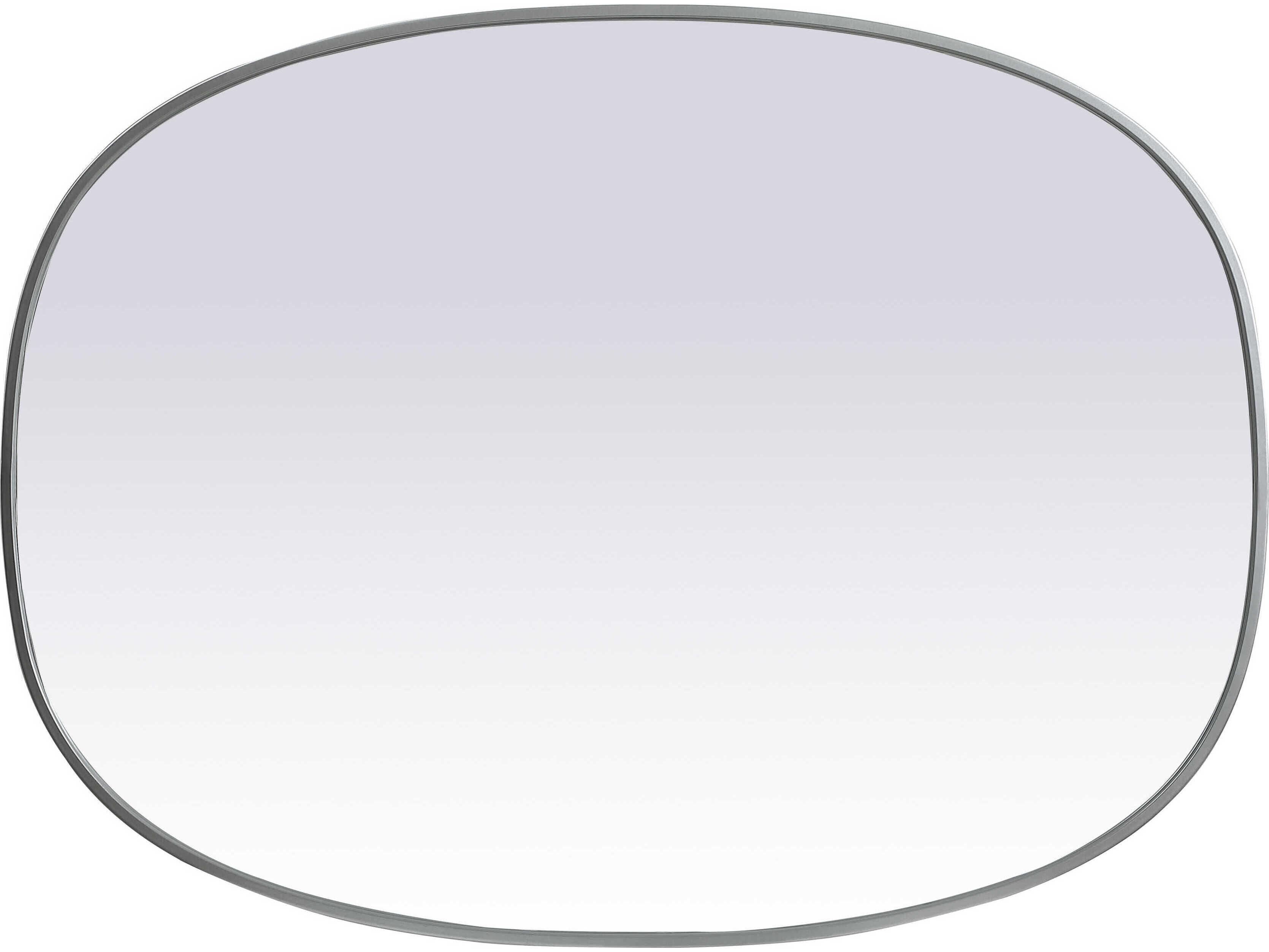 Elegant Lighting Brynn Silver Oval Wall Mirror