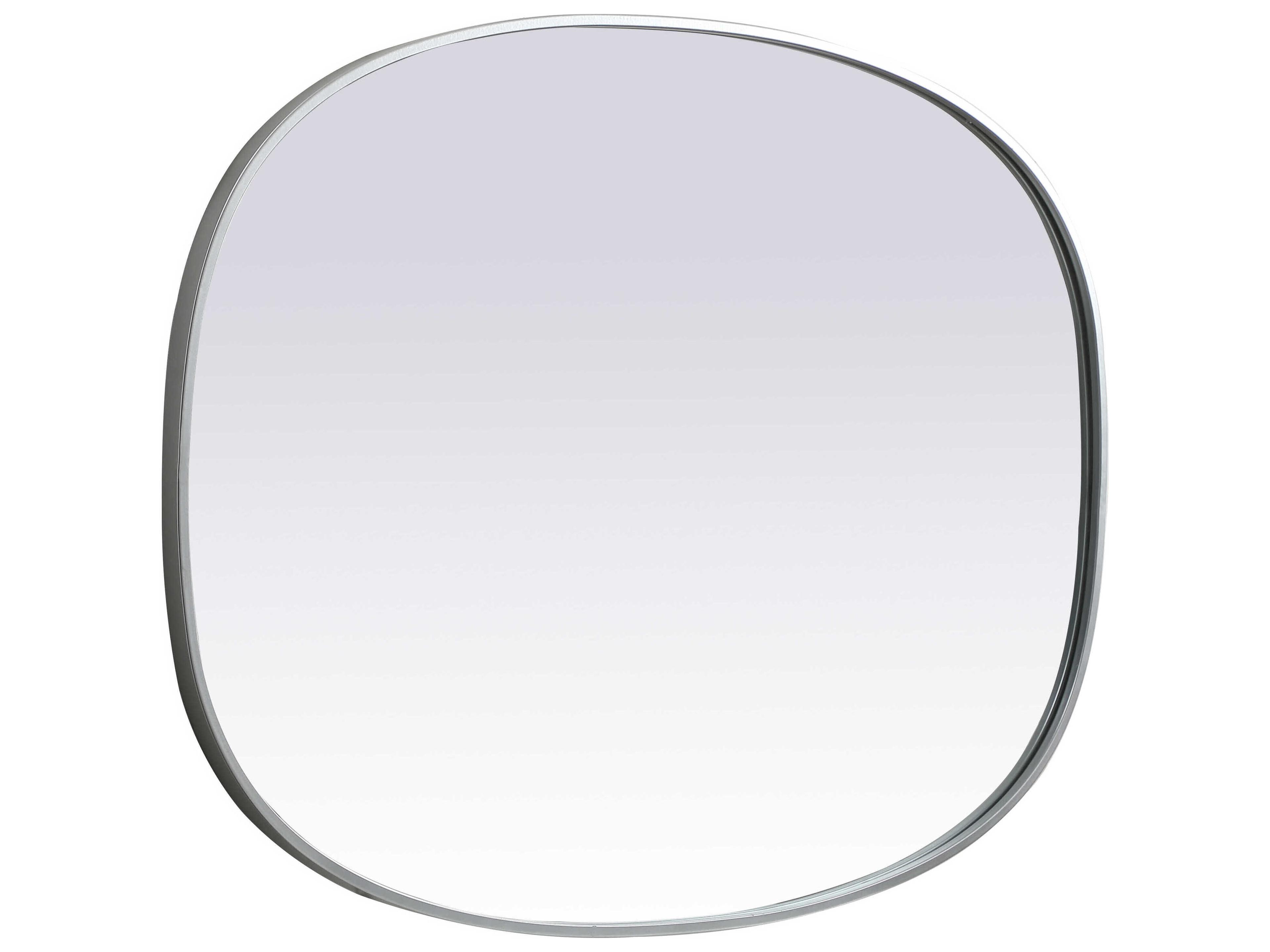 Elegant Lighting Brynn Silver Oval Wall Mirror