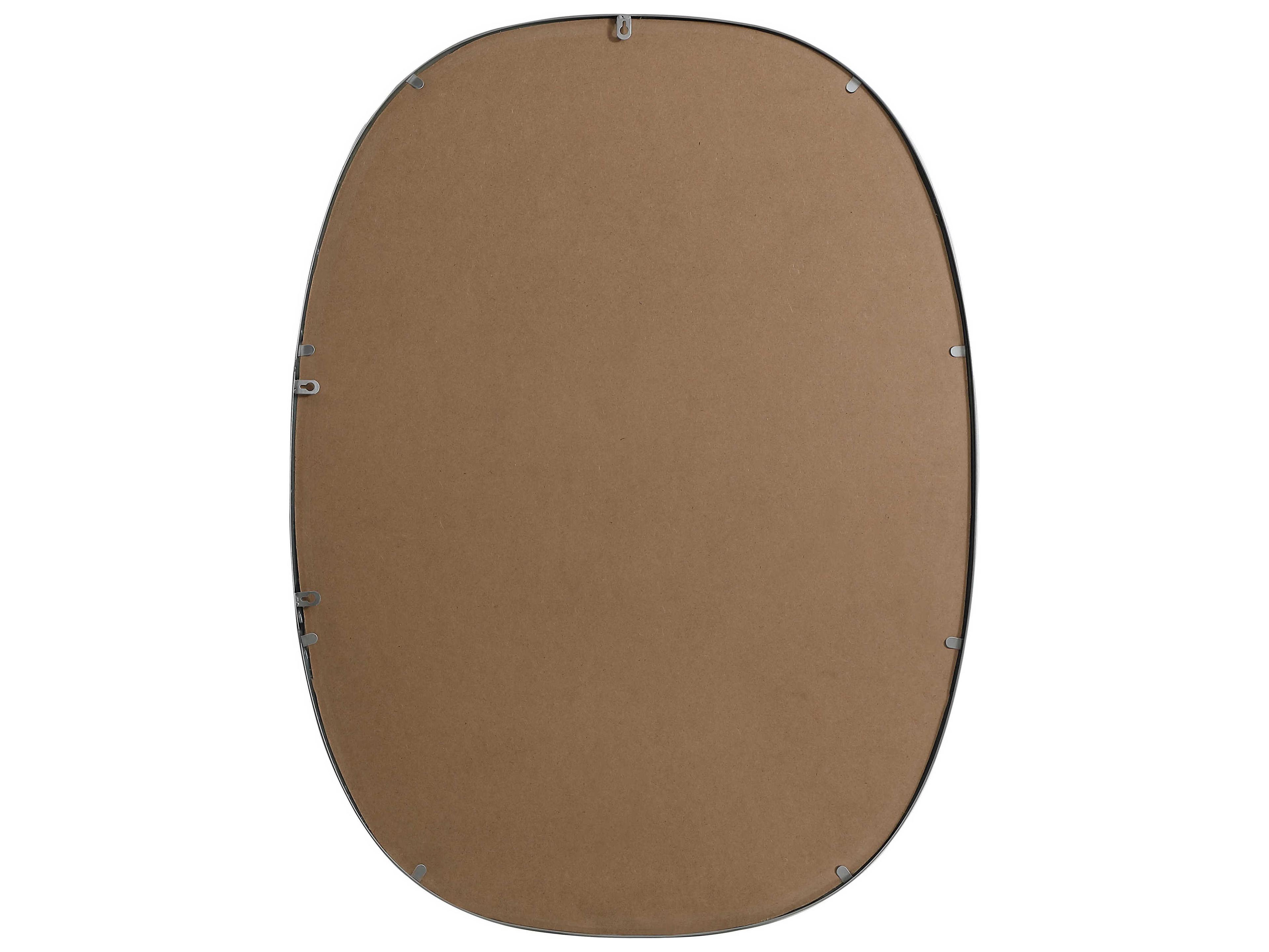 Elegant Lighting Brynn Silver Oval Wall Mirror