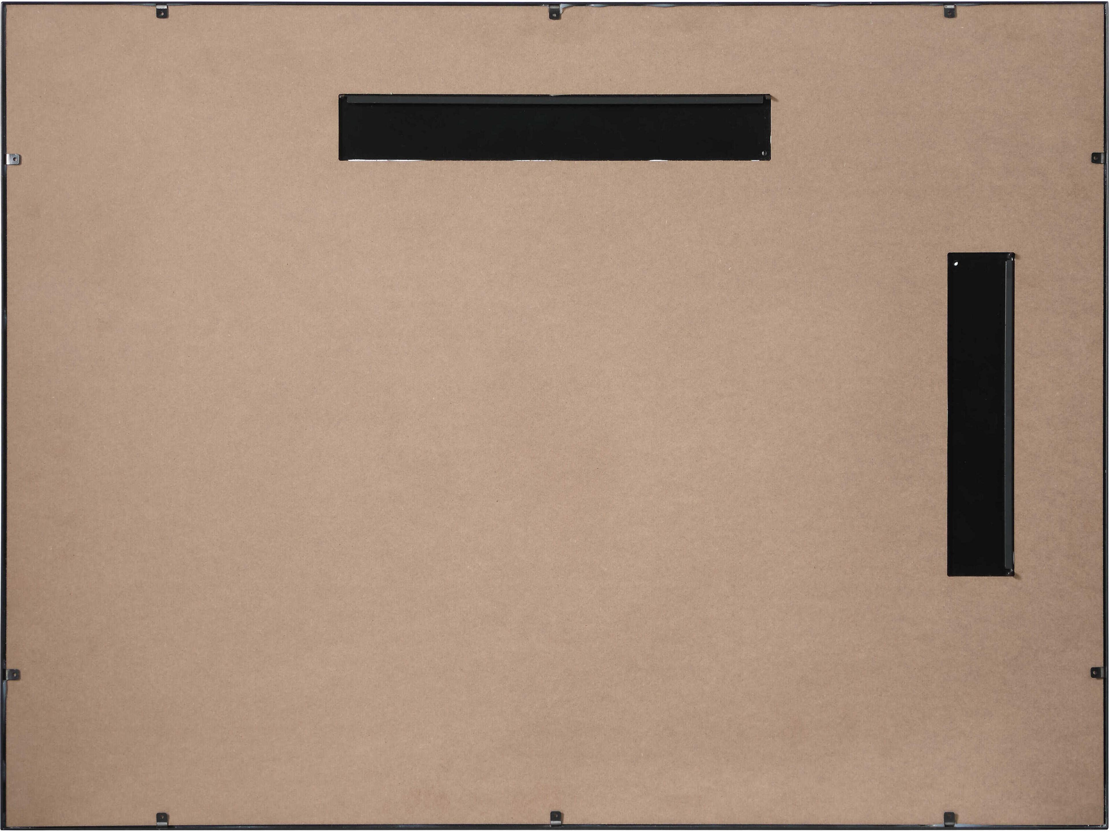 Elegant Lighting Viola Black Rectangular Wall Mirror