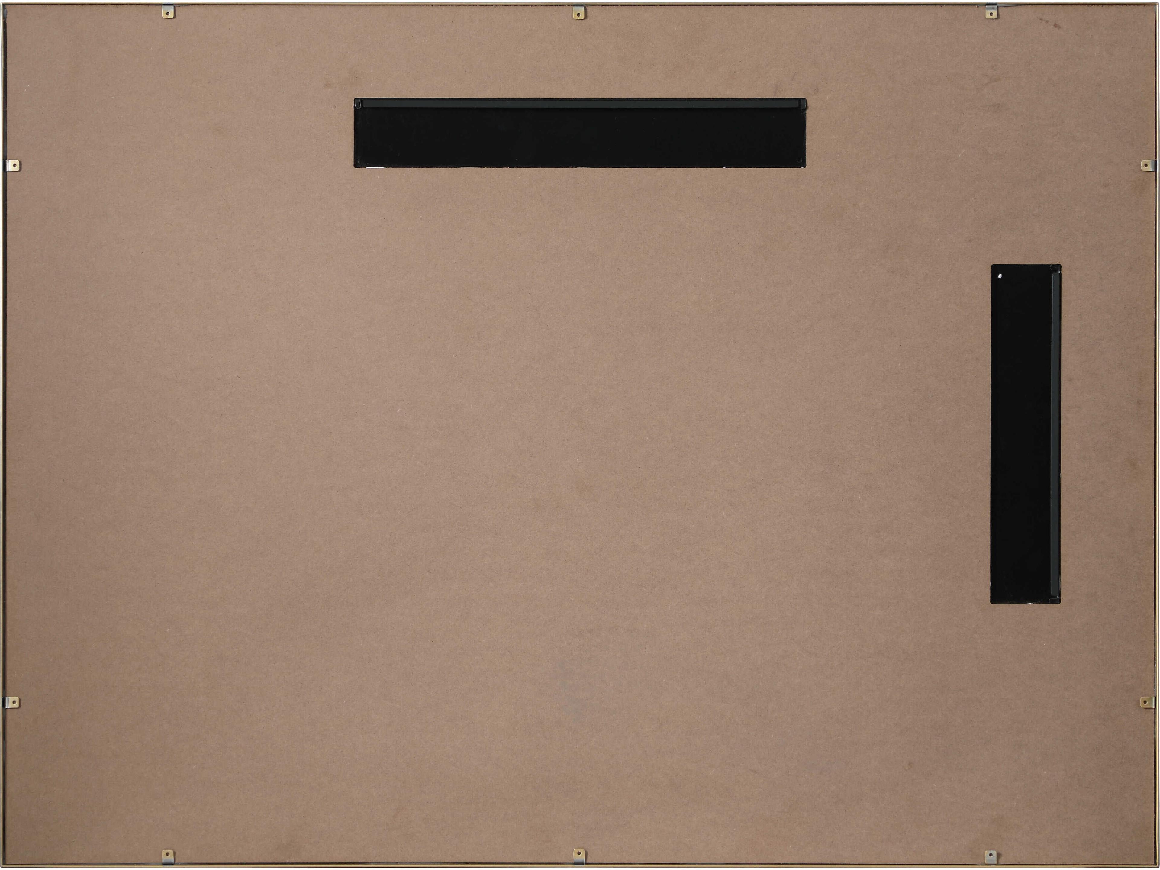 Elegant Lighting Viola Brass Rectangular Wall Mirror