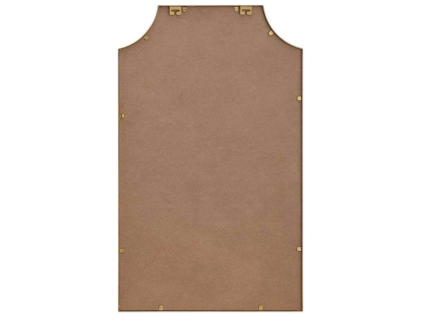 Elegant Lighting Everleigh Brass Notched Wall Mirror