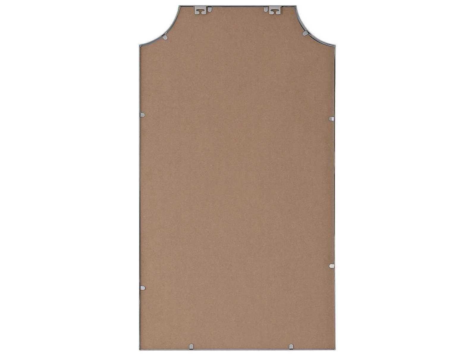 Elegant Lighting Everleigh Silver Notched Wall Mirror