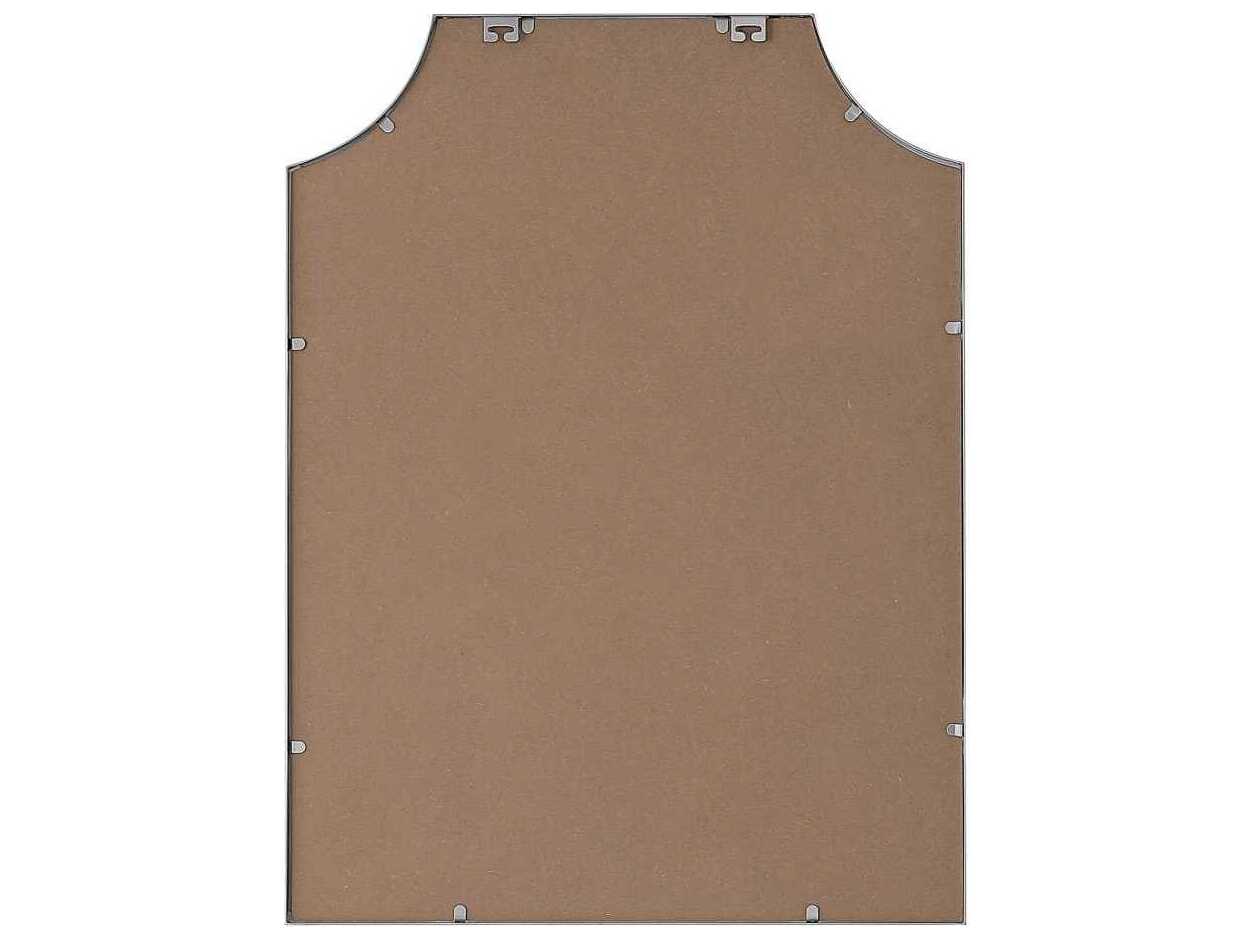 Elegant Lighting Everleigh Silver Notched Wall Mirror