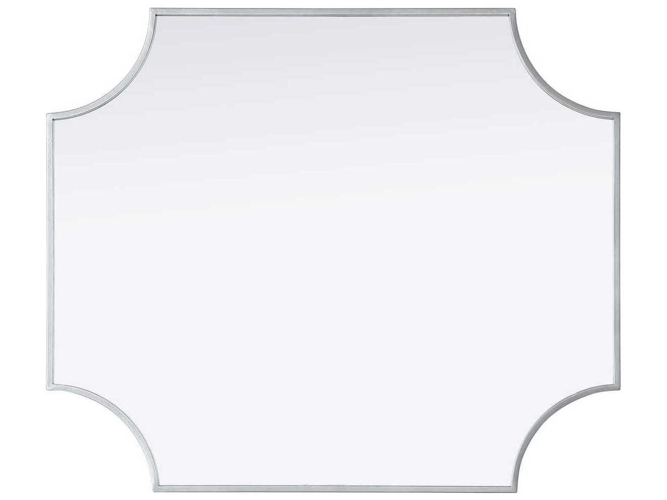 Elegant Lighting Everleigh Silver Notched Wall Mirror