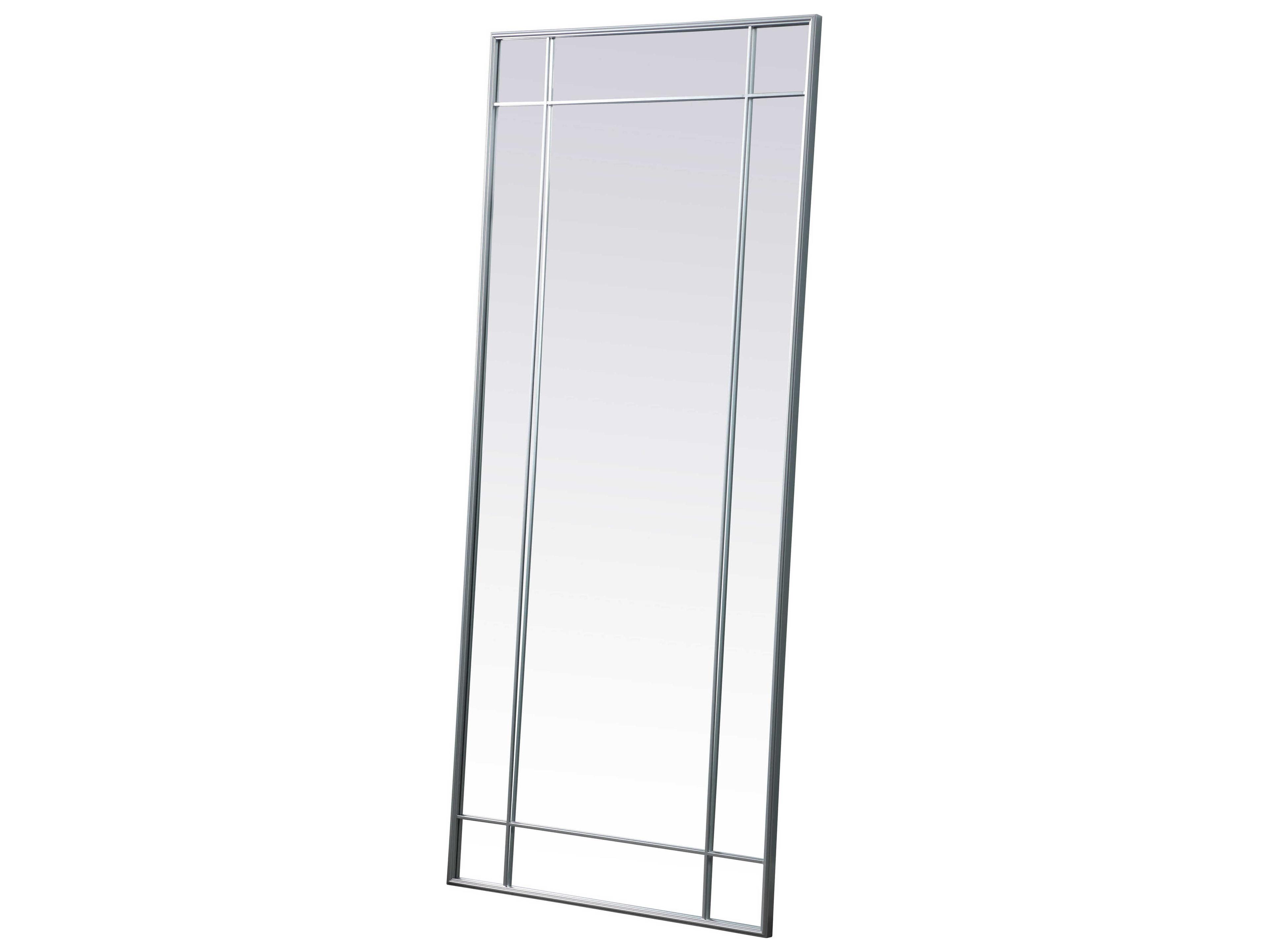 Elegant Lighting Viola Silver Rectangular Floor Mirror