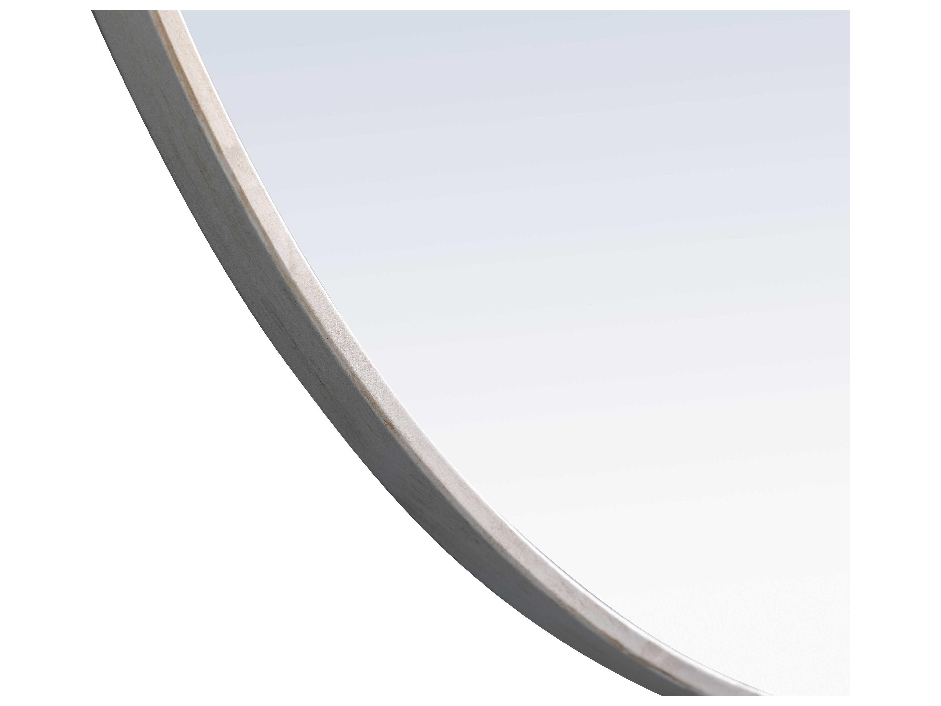 Elegant Lighting Eternity Silver Round Wall Mirror