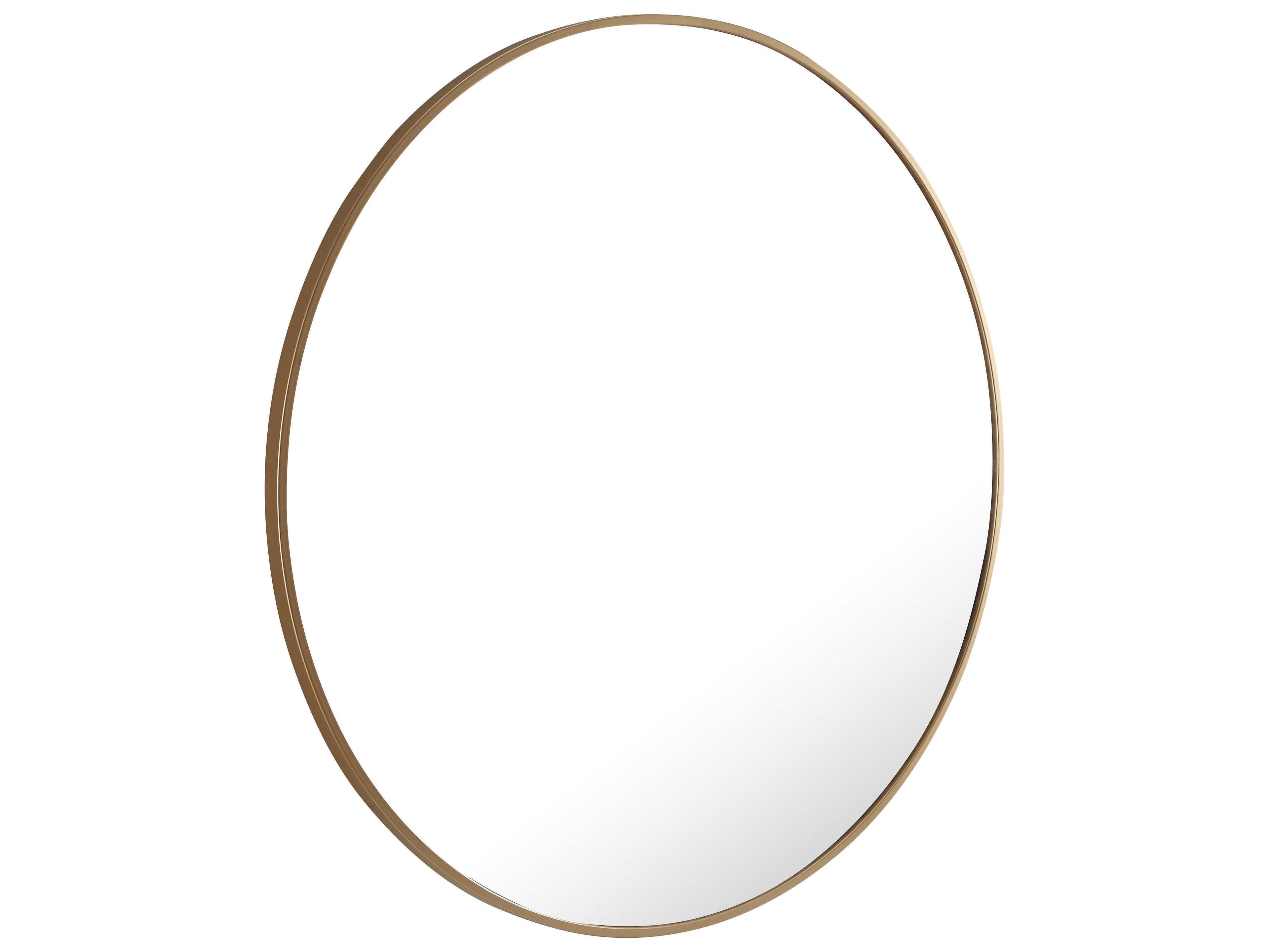 Elegant Lighting Eternity Brass Round Wall Mirror