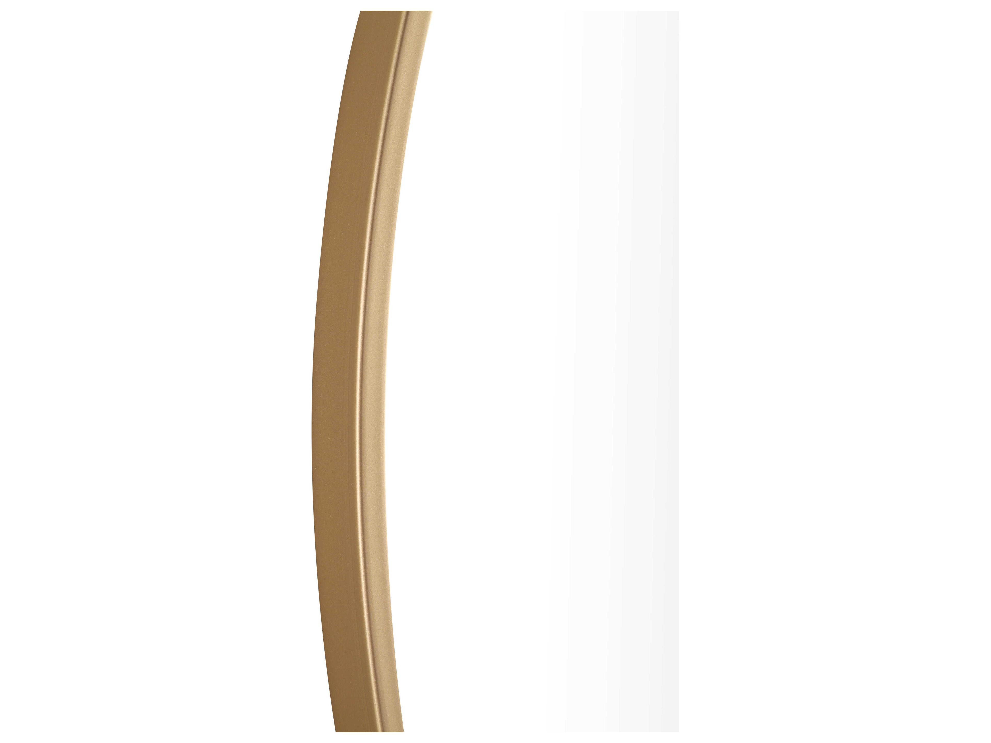 Elegant Lighting Eternity Brass Round Wall Mirror