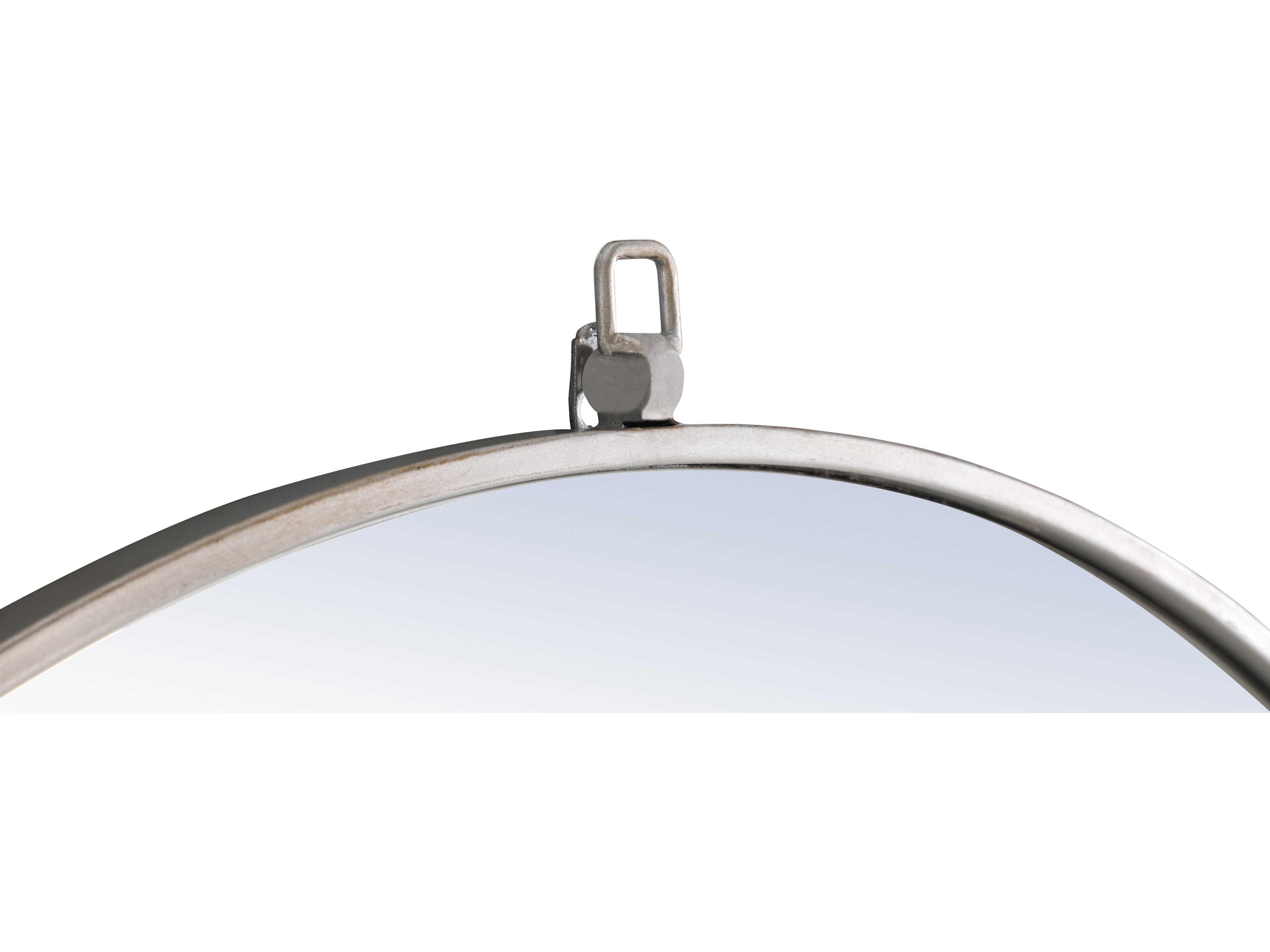 Elegant Lighting Eternity Silver Round Wall Mirror