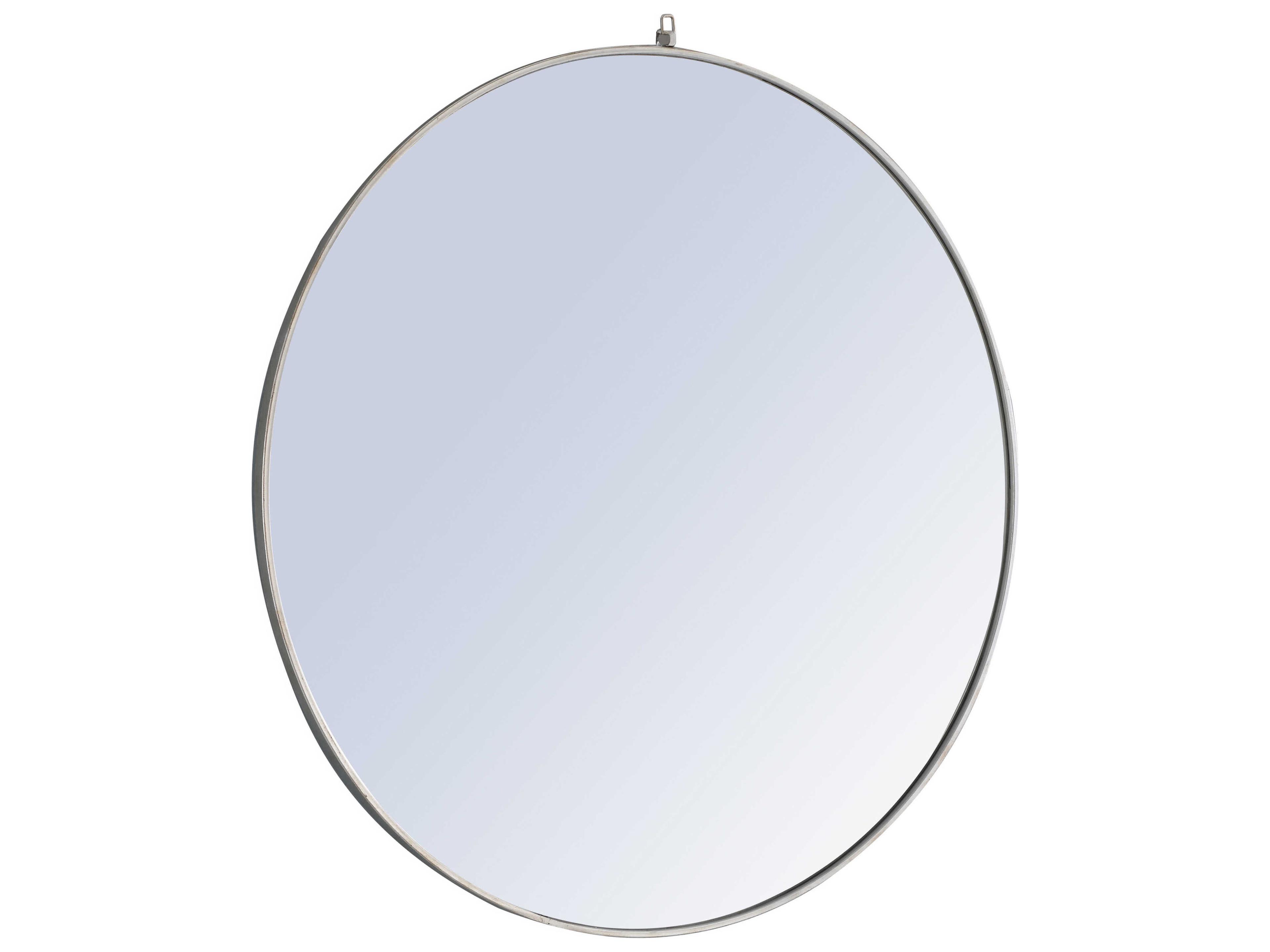 Elegant Lighting Eternity Silver Round Wall Mirror