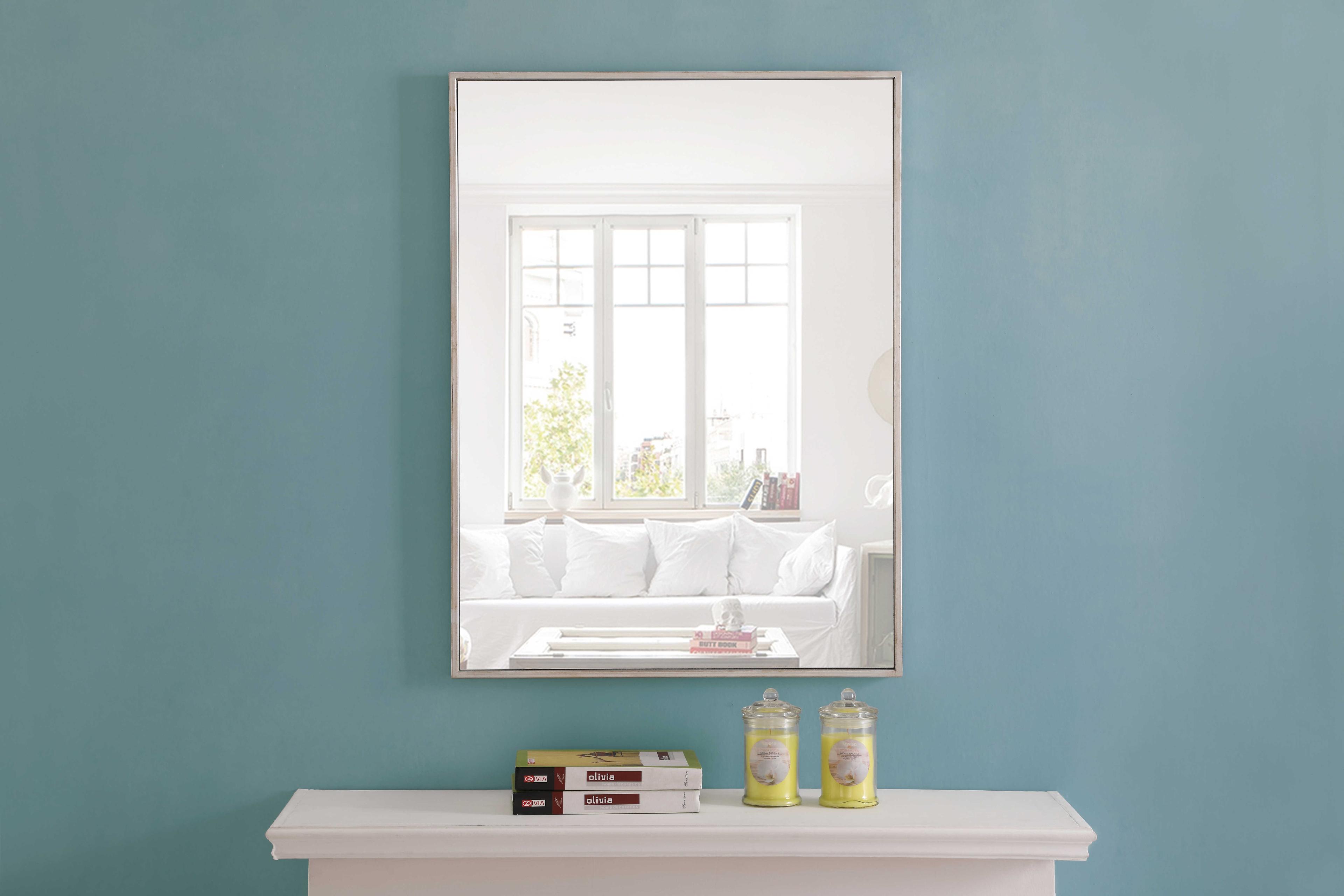 Elegant Lighting Eternity Silver Rectangular Wall Mirror