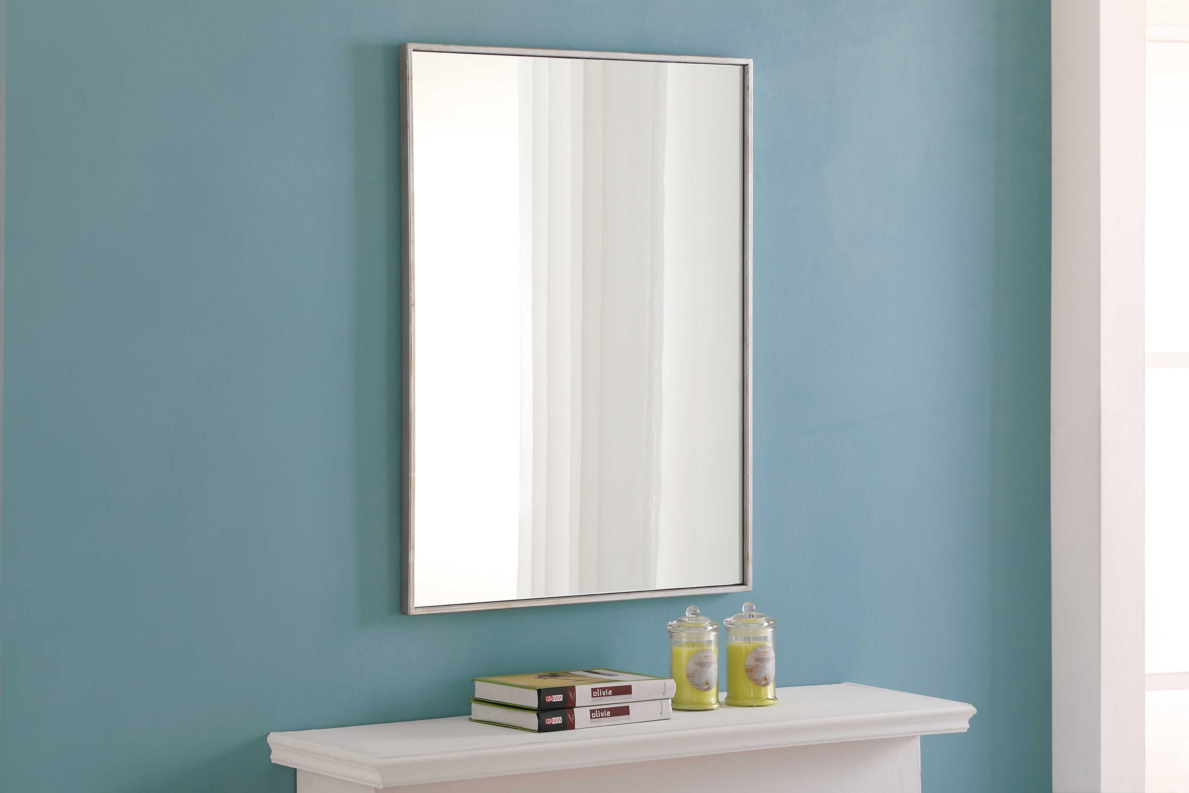 Elegant Lighting Eternity Silver Rectangular Wall Mirror