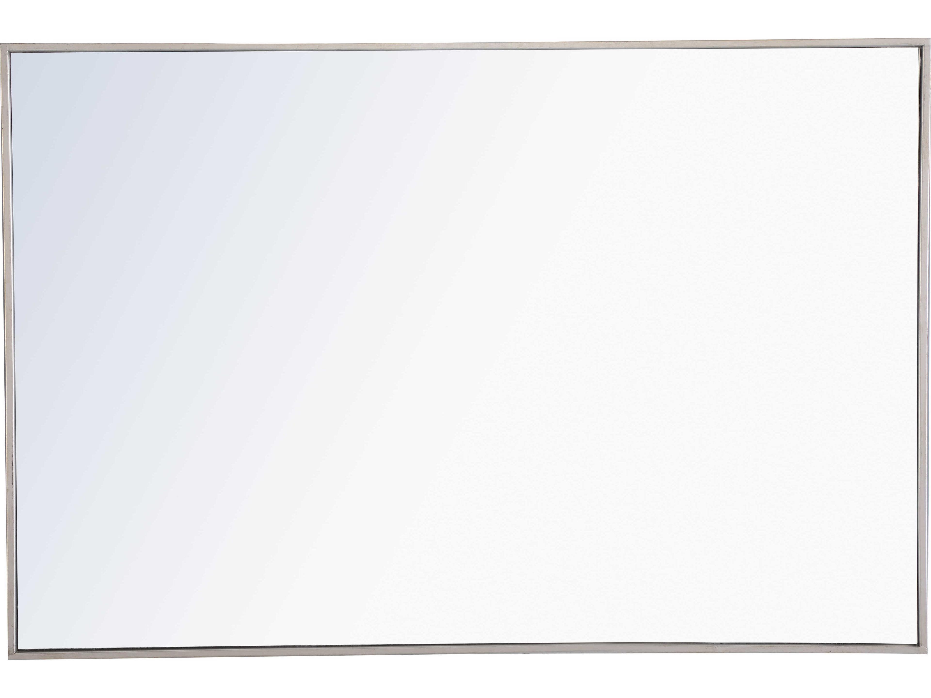 Elegant Lighting Eternity Silver Rectangular Wall Mirror
