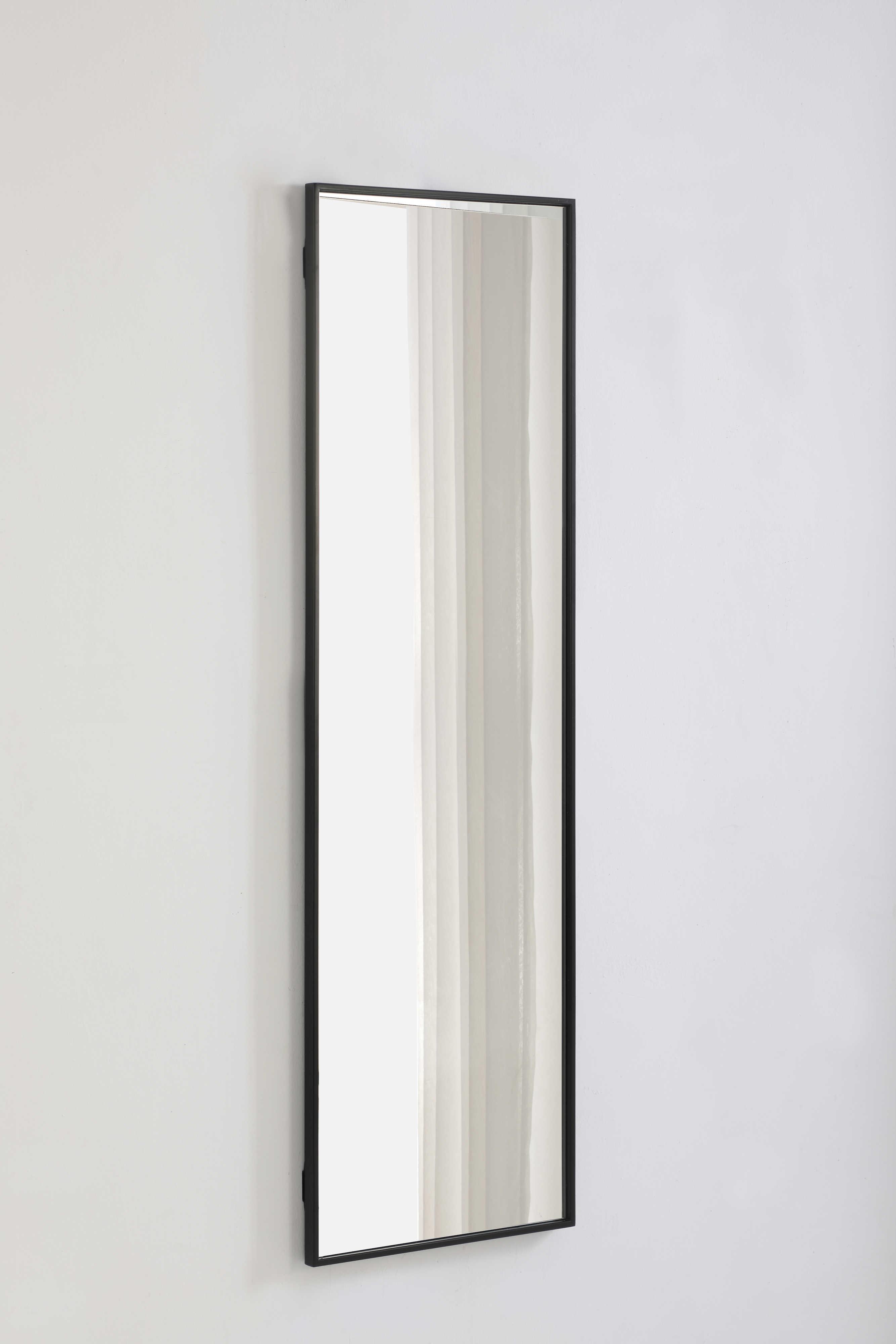 Elegant Lighting Eternity Black Rectangular Wall Mirror